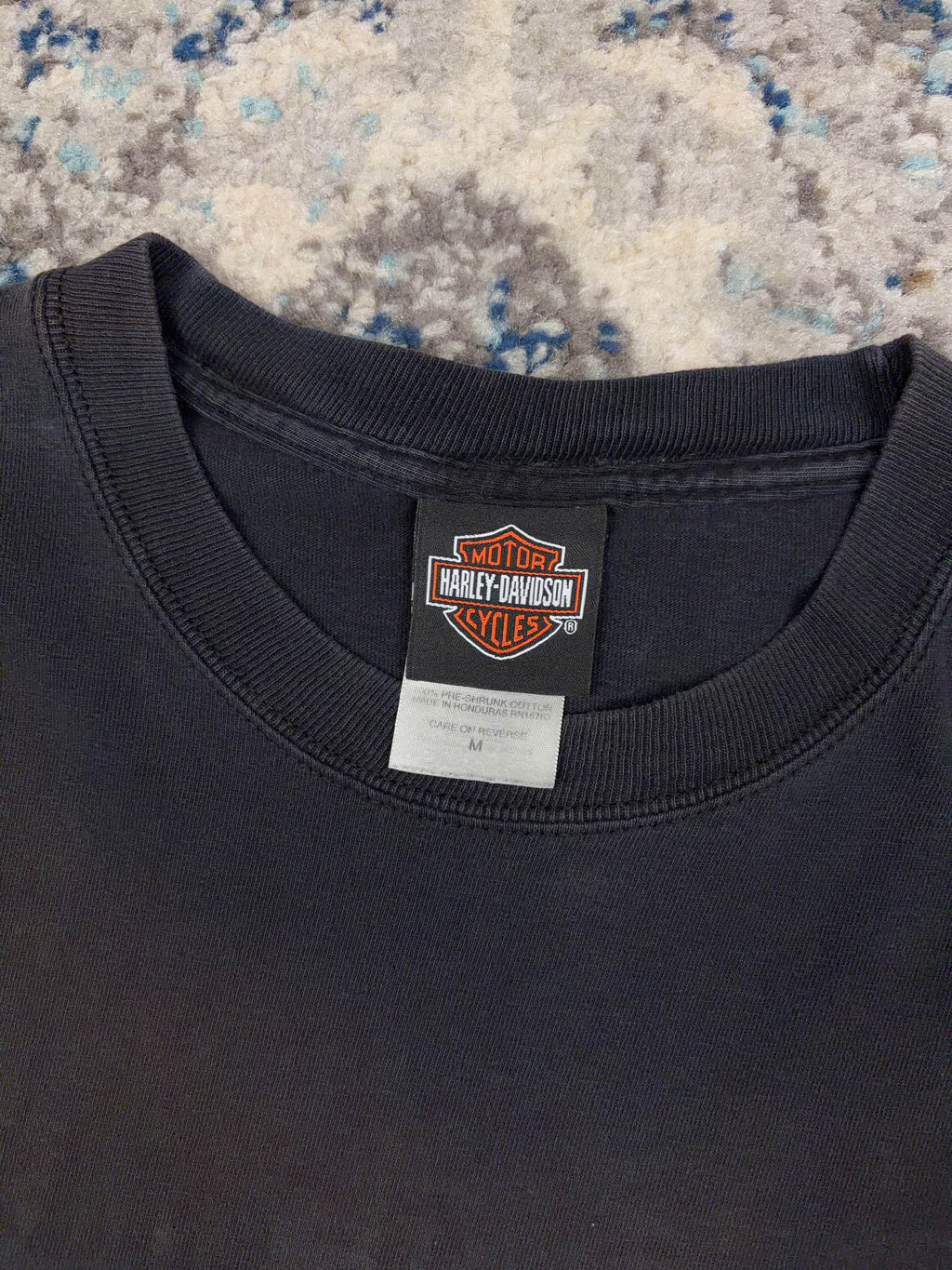 Harley Davidson Flaming Skull Graphic T-Shirt Size Medium