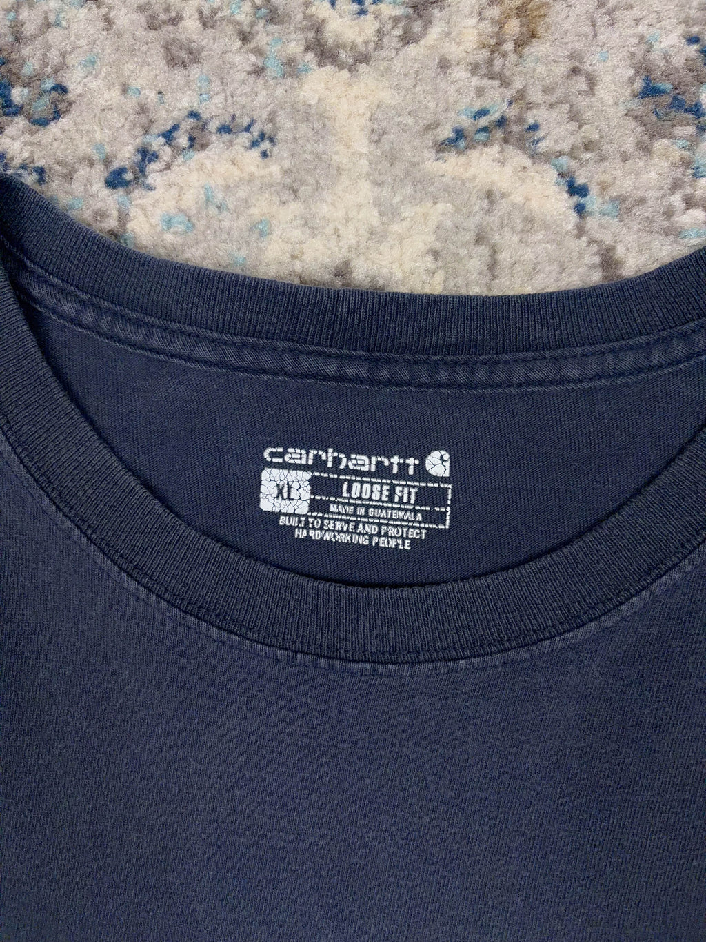 Carhartt Loose Fit Single Pocket Long Sleeve Workwear T-Shirt Size XL