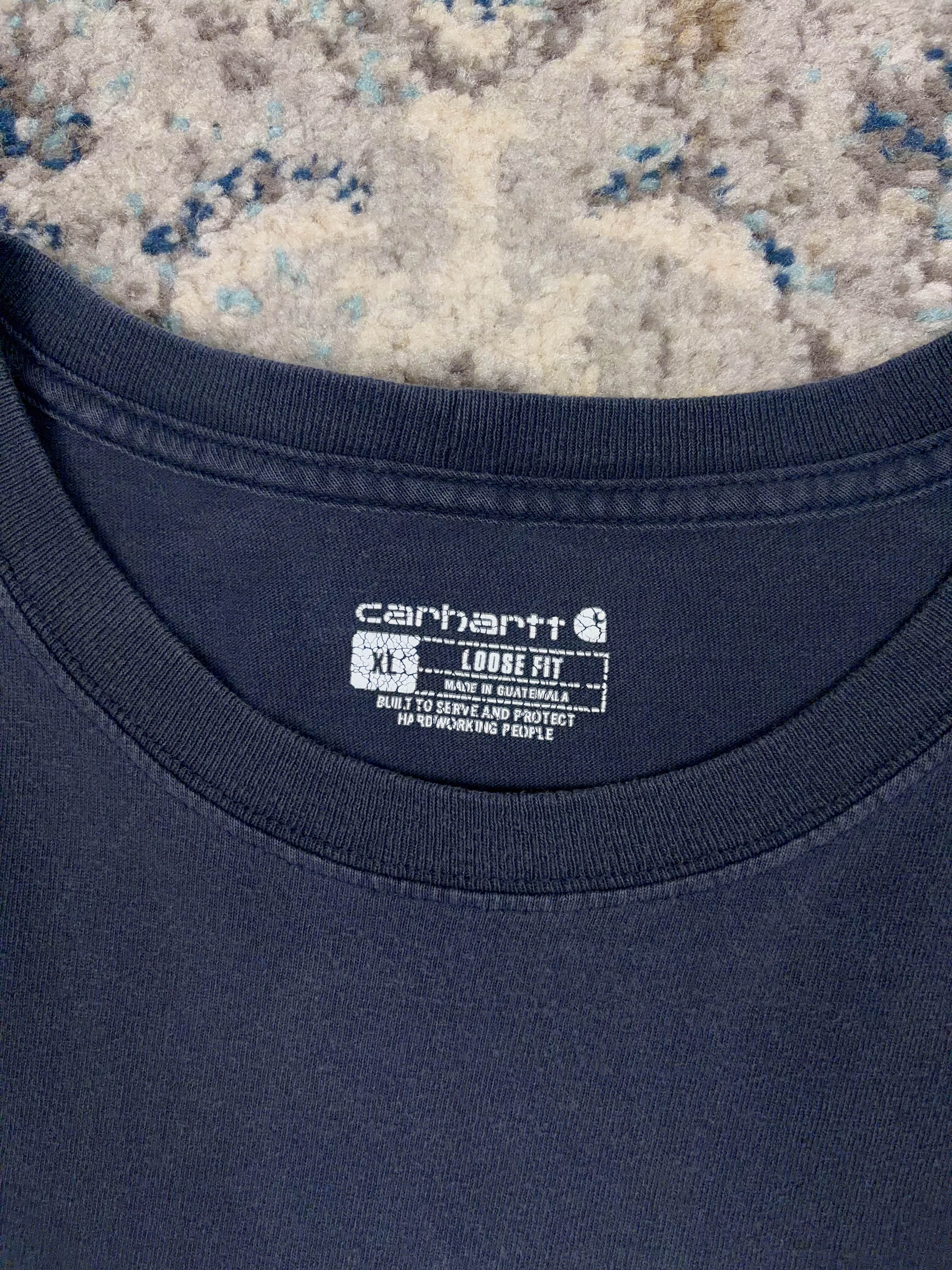 Carhartt Loose Fit Single Pocket Long Sleeve Workwear T-Shirt Size XL