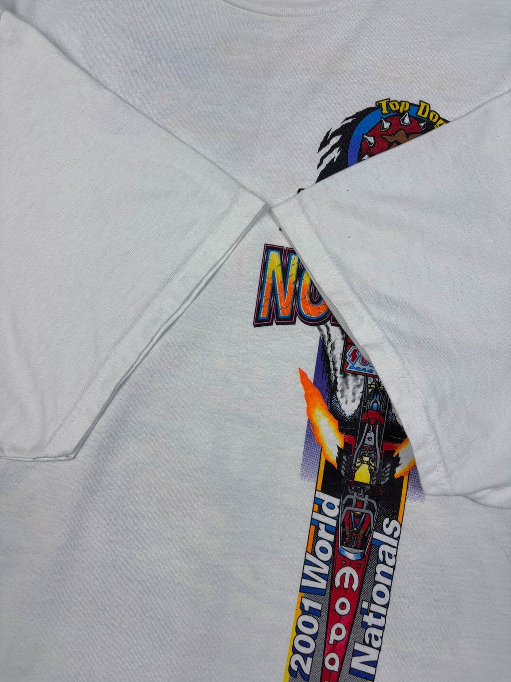 Vintage 2001 Norwalk World Nationals Drag Race Graphic T-Shirt Size 2XL