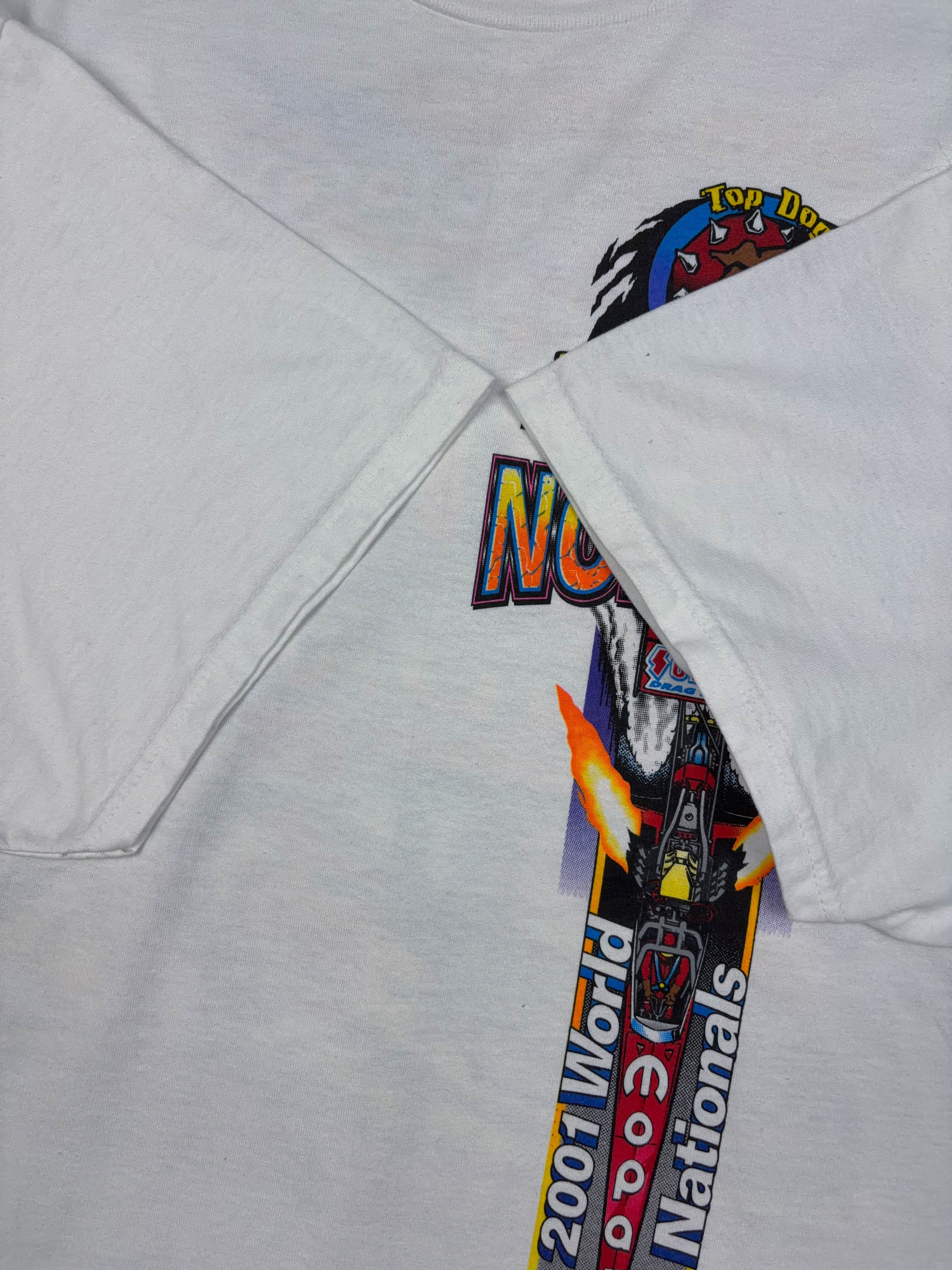 Vintage 2001 Norwalk World Nationals Drag Race Graphic T-Shirt Size 2XL