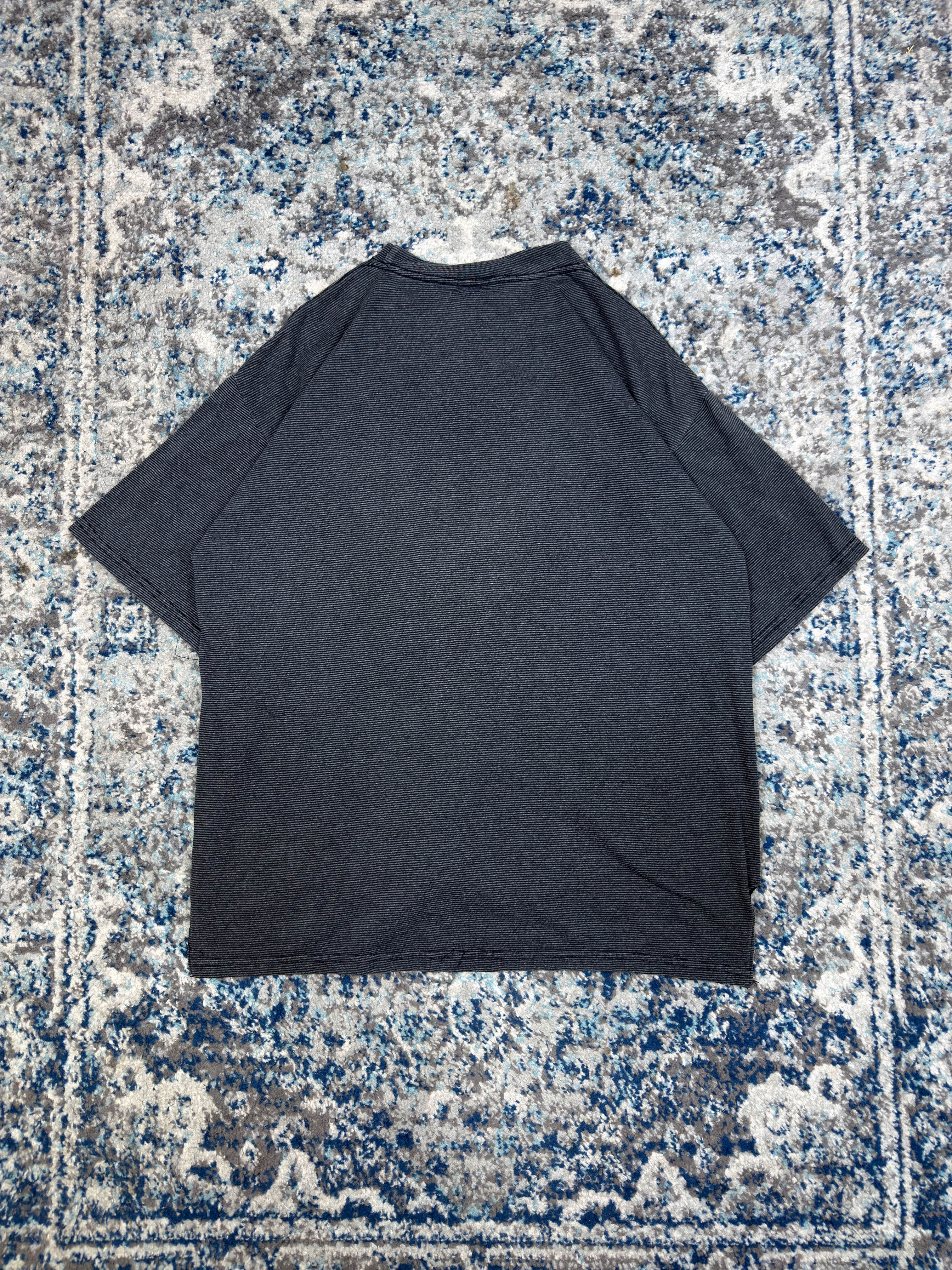 Vintage Marlboro Unlimited Embroidered Logo Striped Pocket T-Shirt Size XL