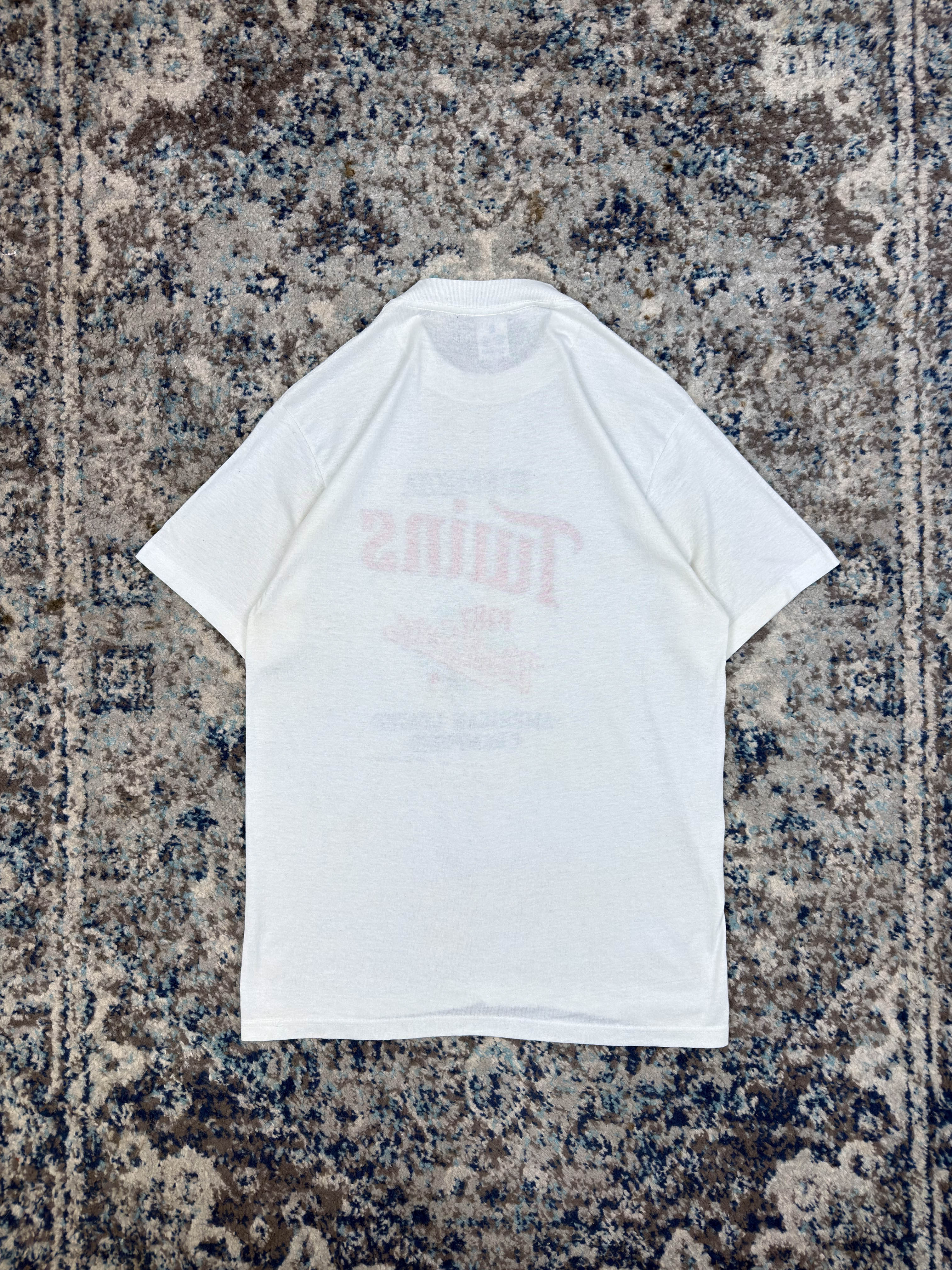 Vintage 1987 Minnesota Twins MLB American League Champs T-Shirt Size Large