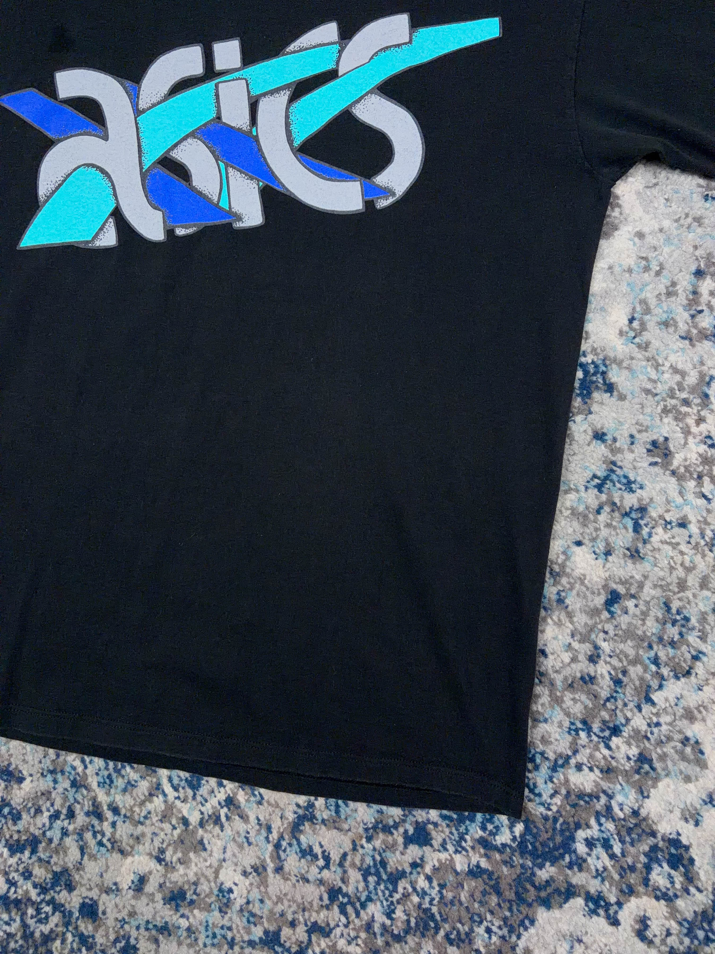 Vintage 80s/90s Asics Graphic Logo Spellout T-Shirt Size Large