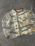 Vintage Realtree Timber Camo Long Sleeve Hunting T-Shirt Size Large