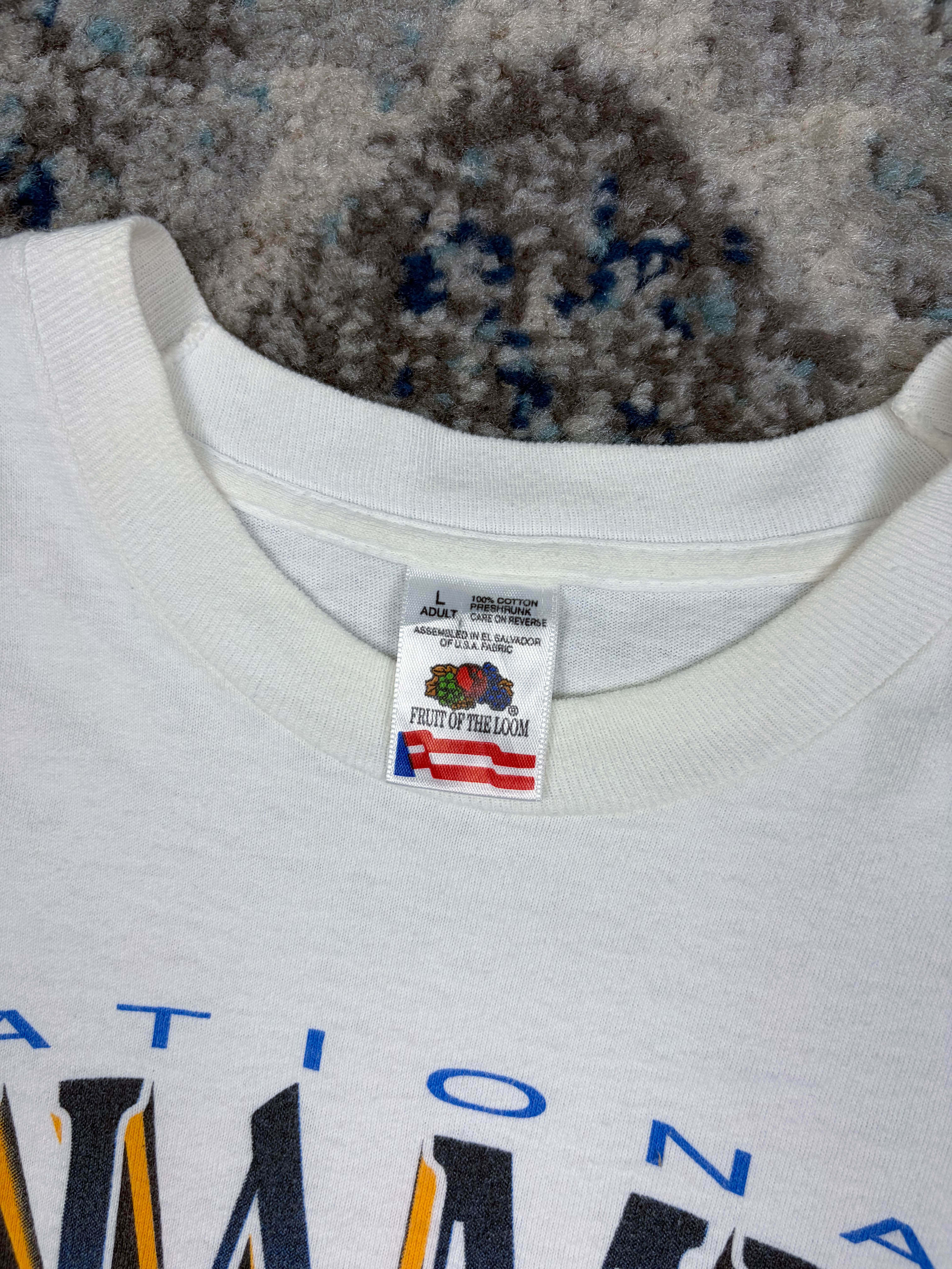 Vintage 1996 Kentucky Wildcats NCAA National Champs Graphic T-Shirt Size Large