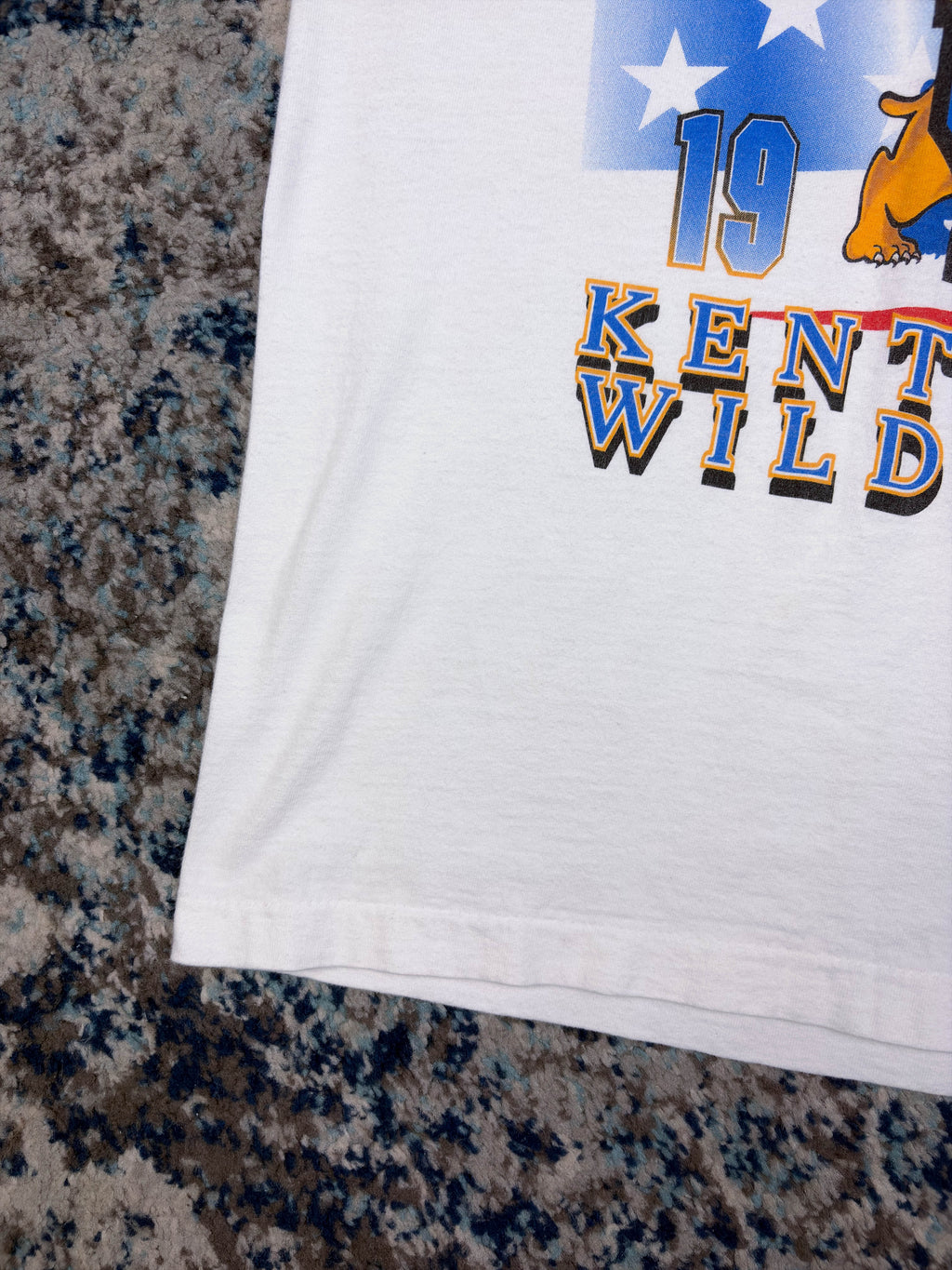 Vintage 1996 Kentucky Wildcats NCAA National Champs Graphic T-Shirt Size Large