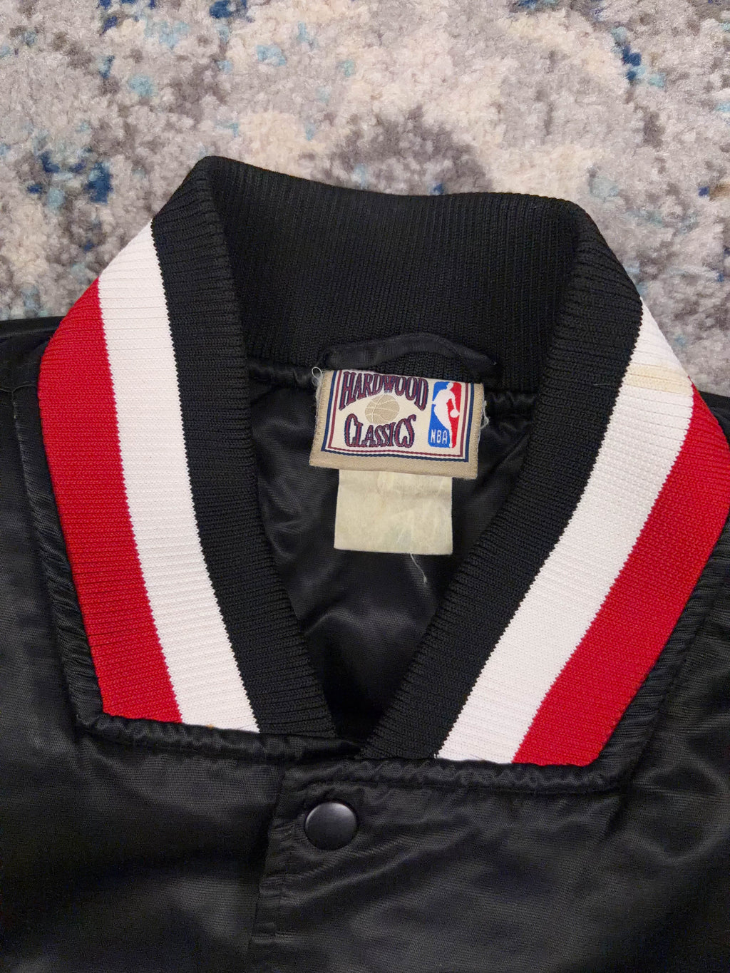Vintage Portland Trail Blazers NBA Satin Bomber Jacket Size 2XL