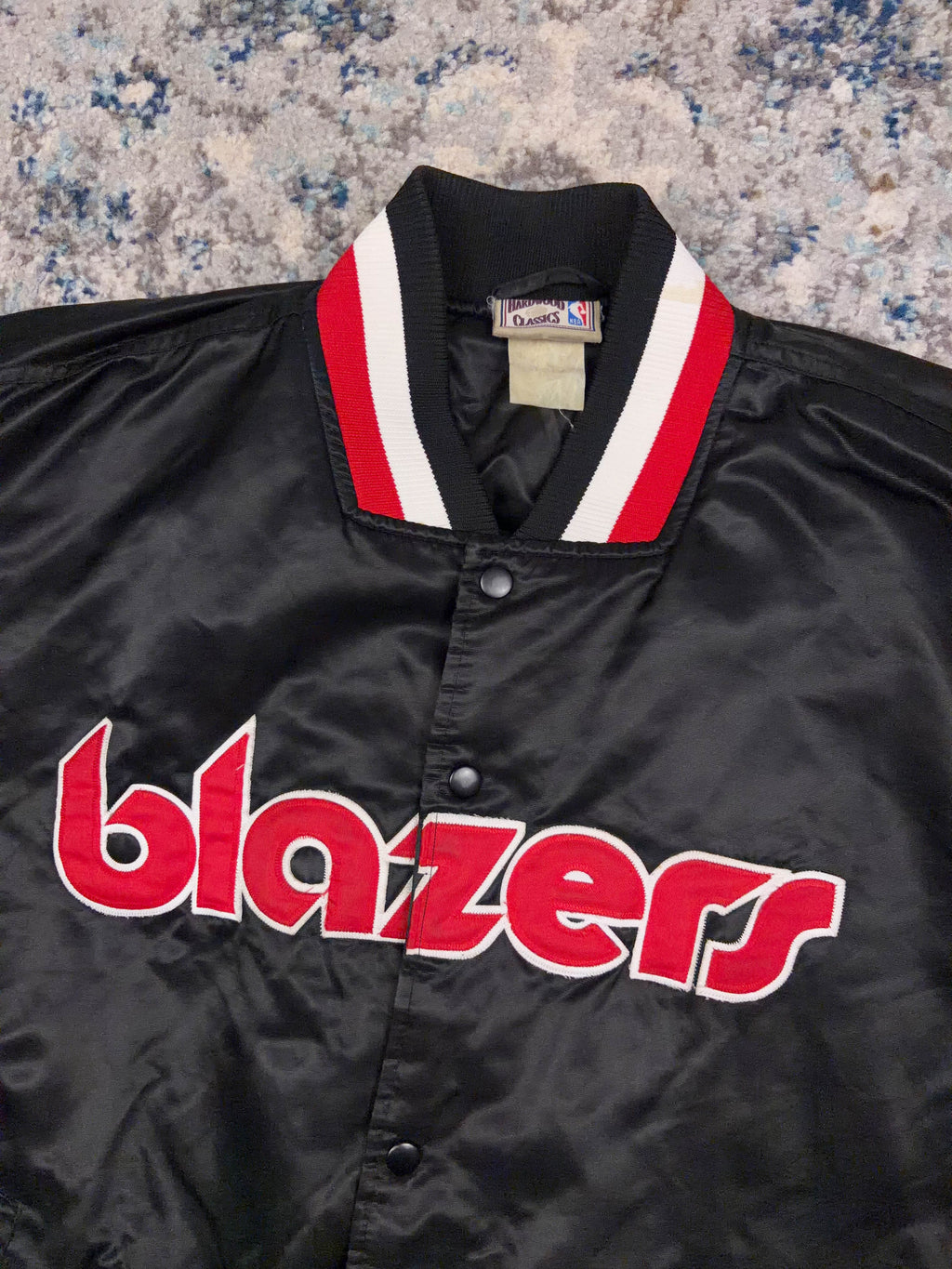 Vintage Portland Trail Blazers NBA Satin Bomber Jacket Size 2XL