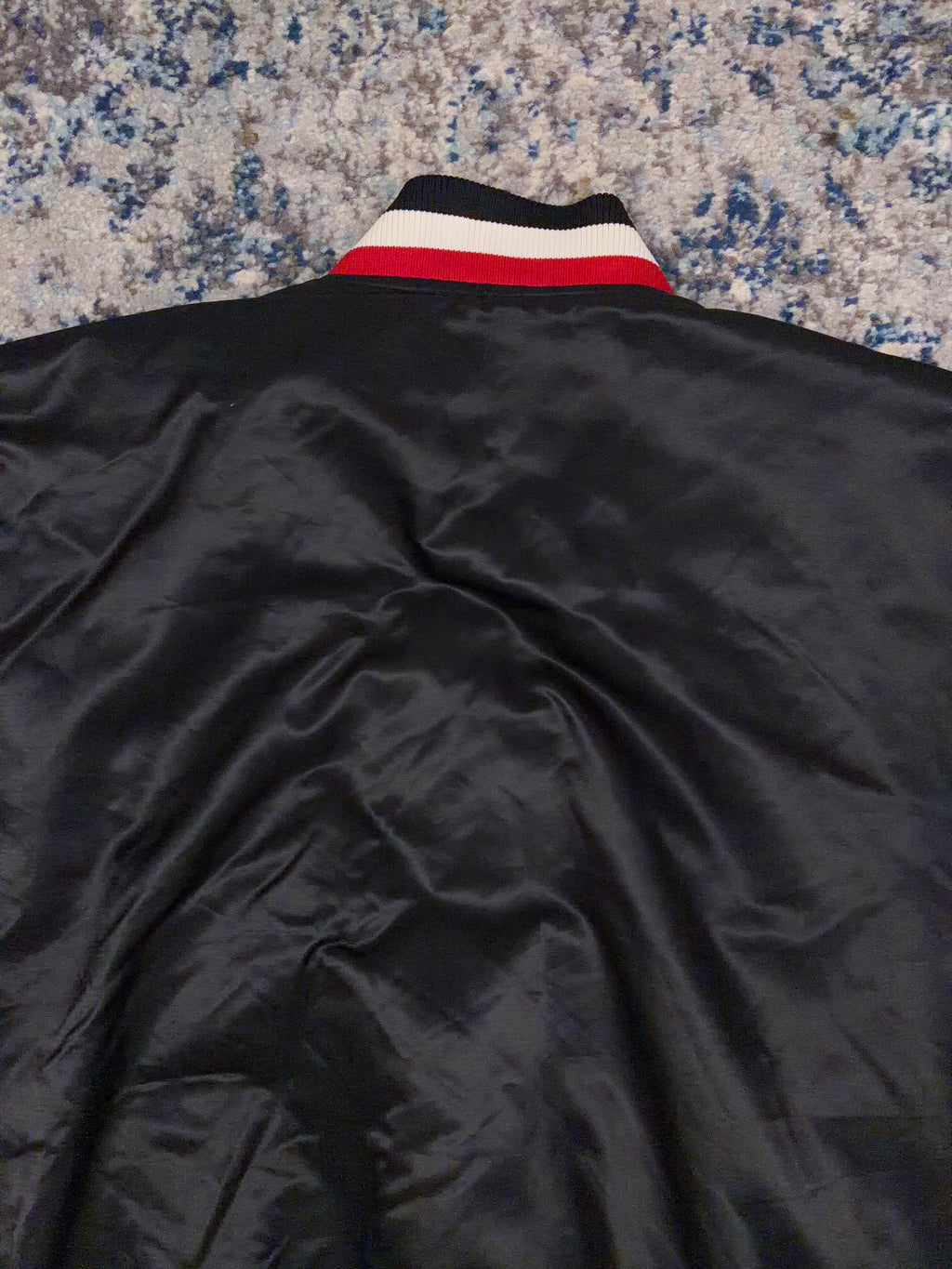 Vintage Portland Trail Blazers NBA Satin Bomber Jacket Size 2XL