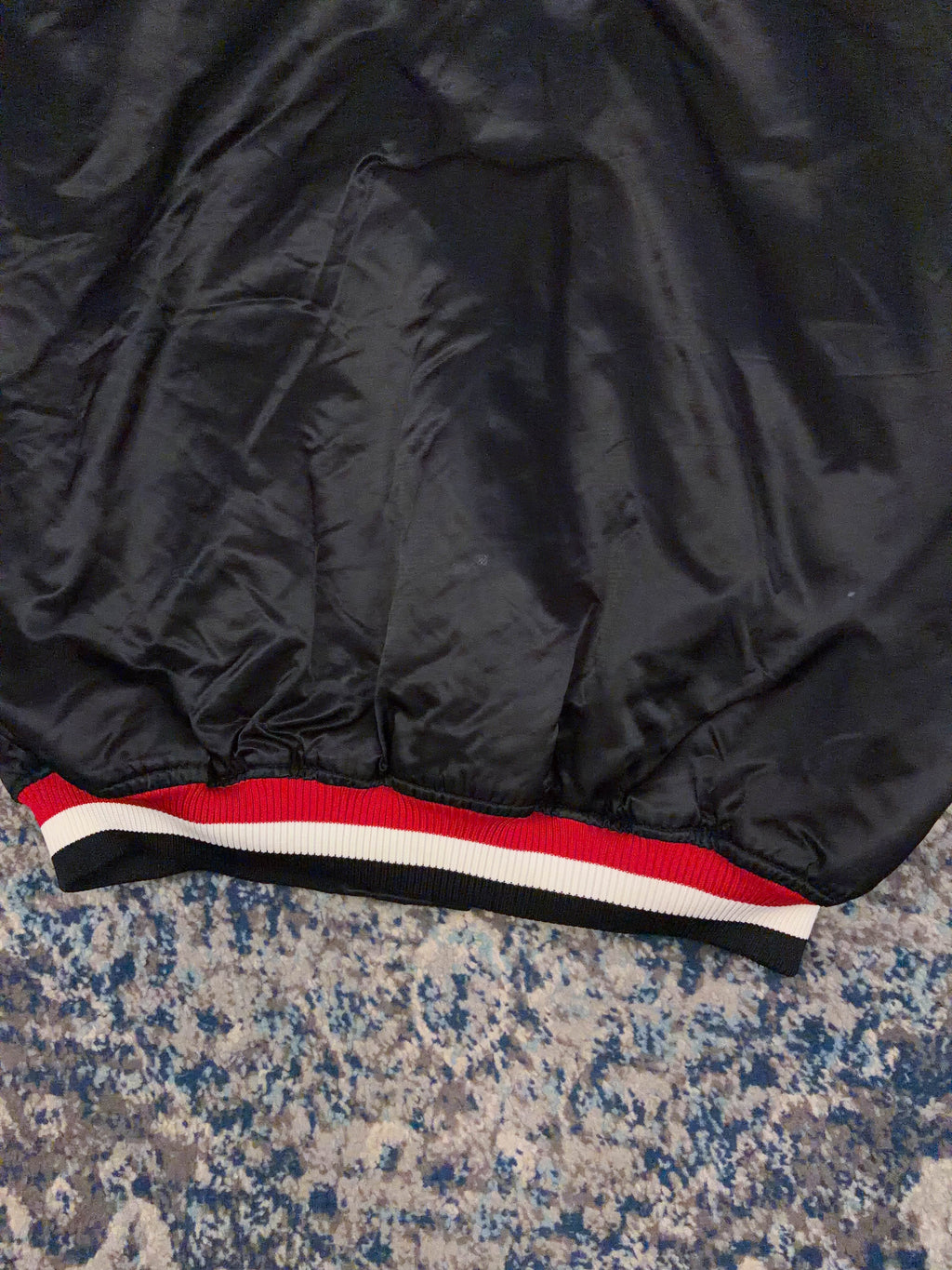 Vintage Portland Trail Blazers NBA Satin Bomber Jacket Size 2XL