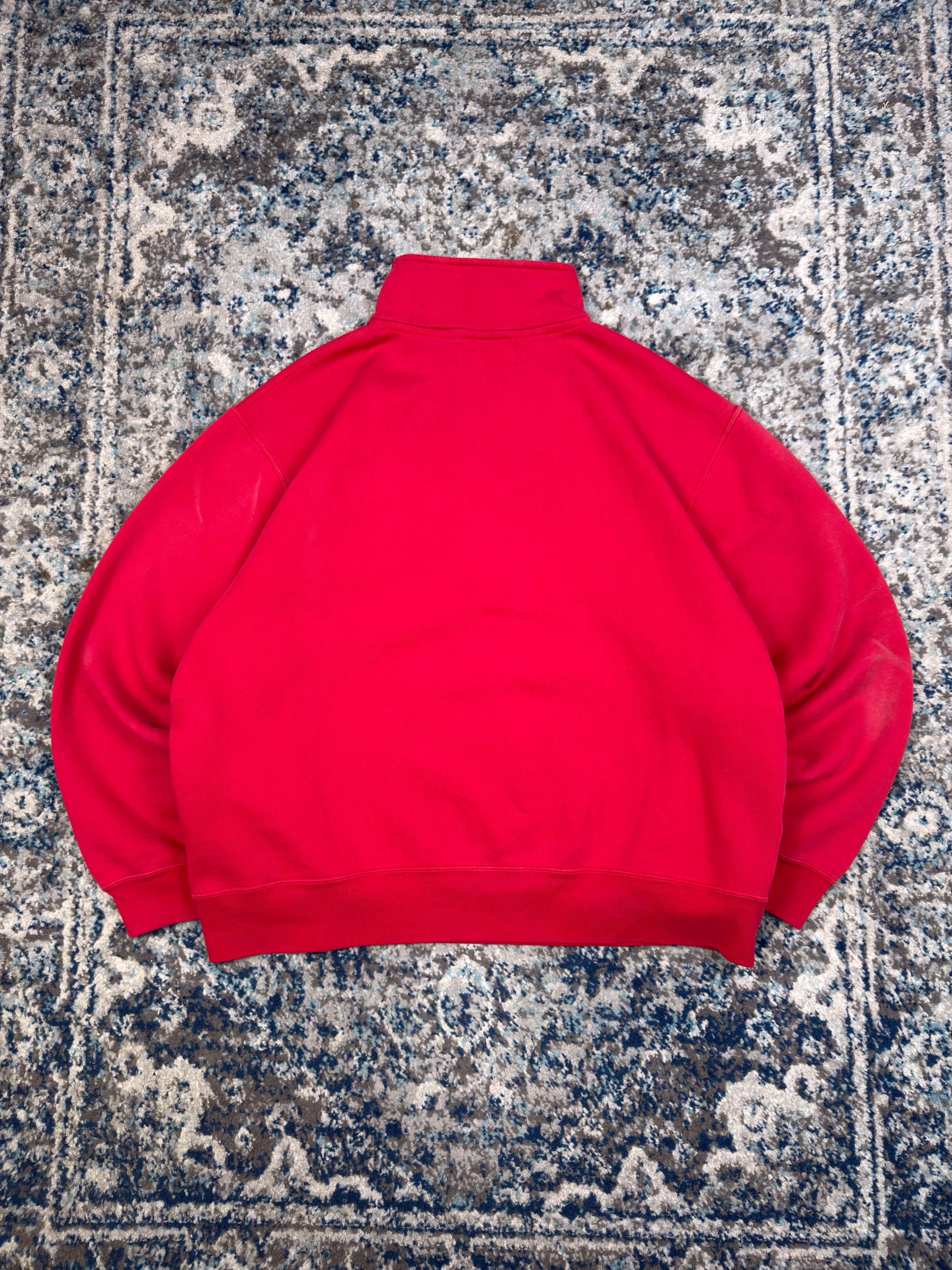 Vintage Polo Sport Ralph Lauren Embroidered Logo 1/4 Zip Sweatshirt Size XL