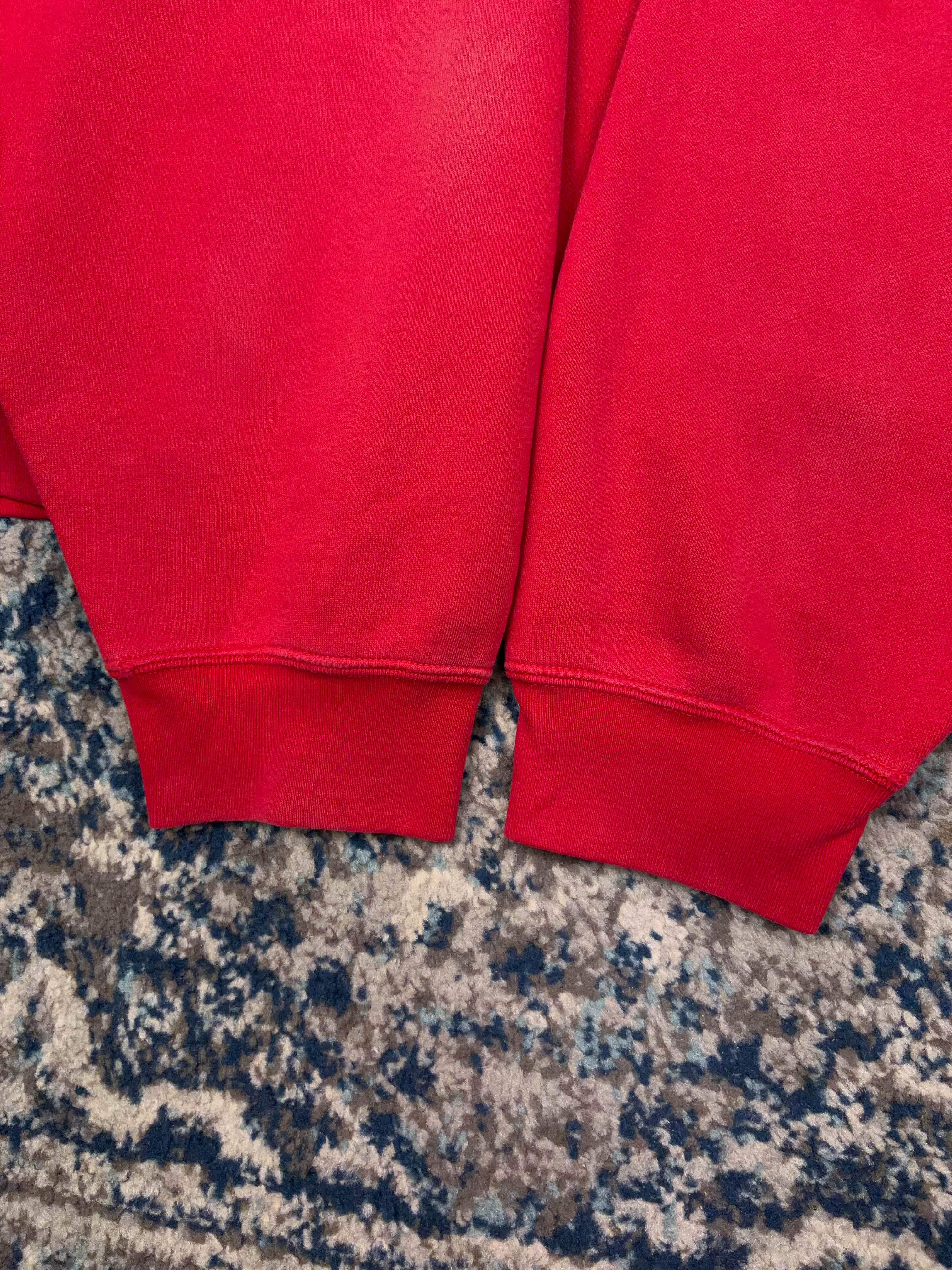 Vintage Polo Sport Ralph Lauren Embroidered Logo 1/4 Zip Sweatshirt Size XL