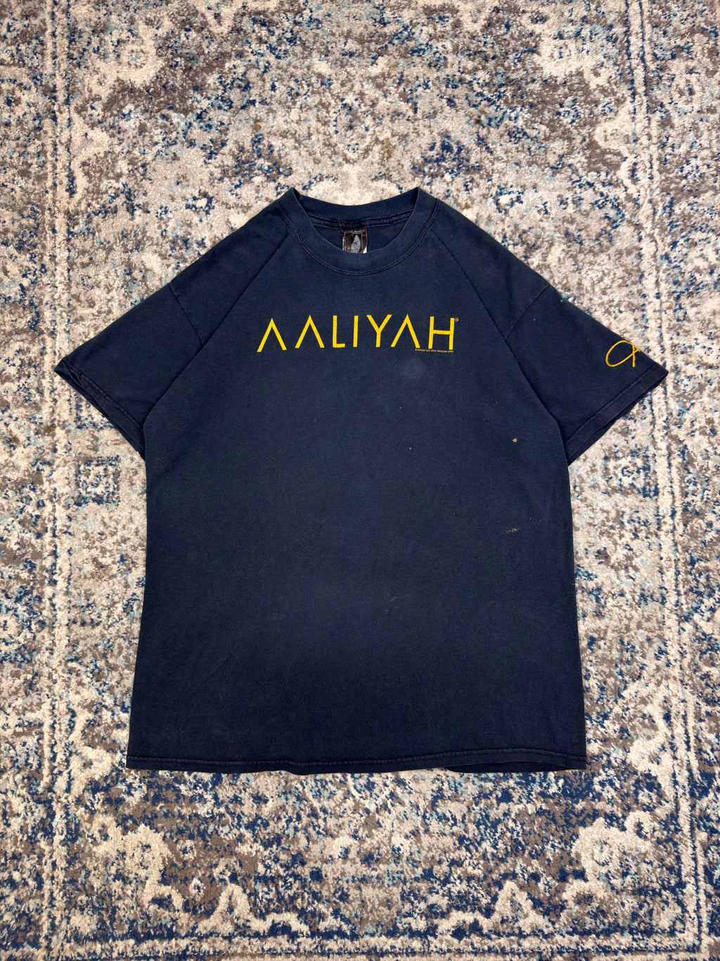 Vintage 2004 Aaliyah R&B Music Promo Memorial Graphic T-Shirt Size Large