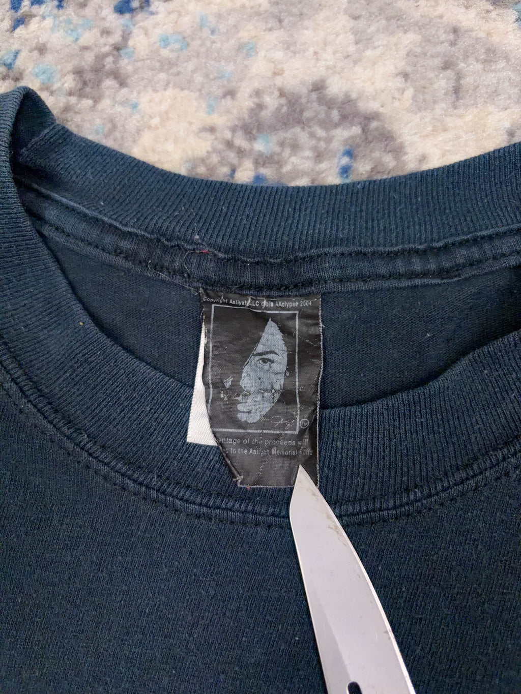 Vintage 2004 Aaliyah R&B Music Promo Memorial Graphic T-Shirt Size Large