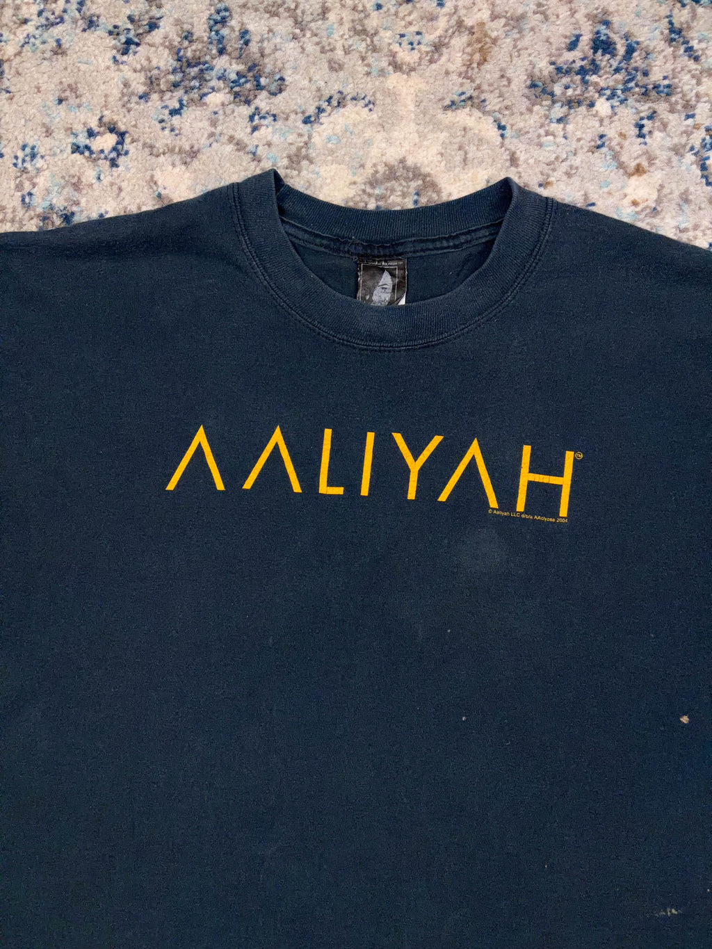 Vintage 2004 Aaliyah R&B Music Promo Memorial Graphic T-Shirt Size Large