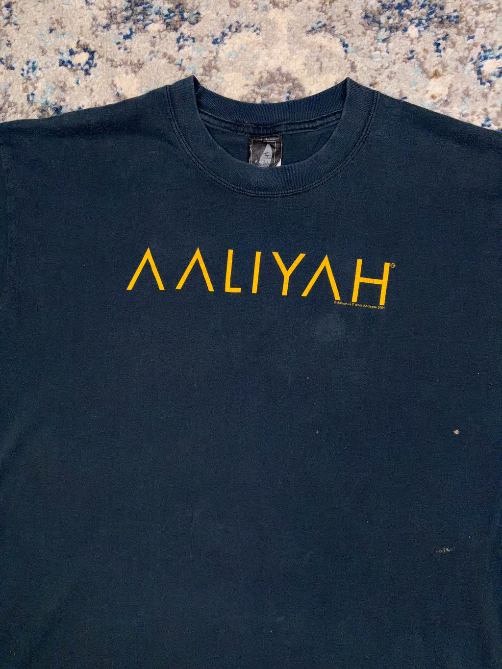 Vintage 2004 Aaliyah R&B Music Promo Memorial Graphic T-Shirt Size Large