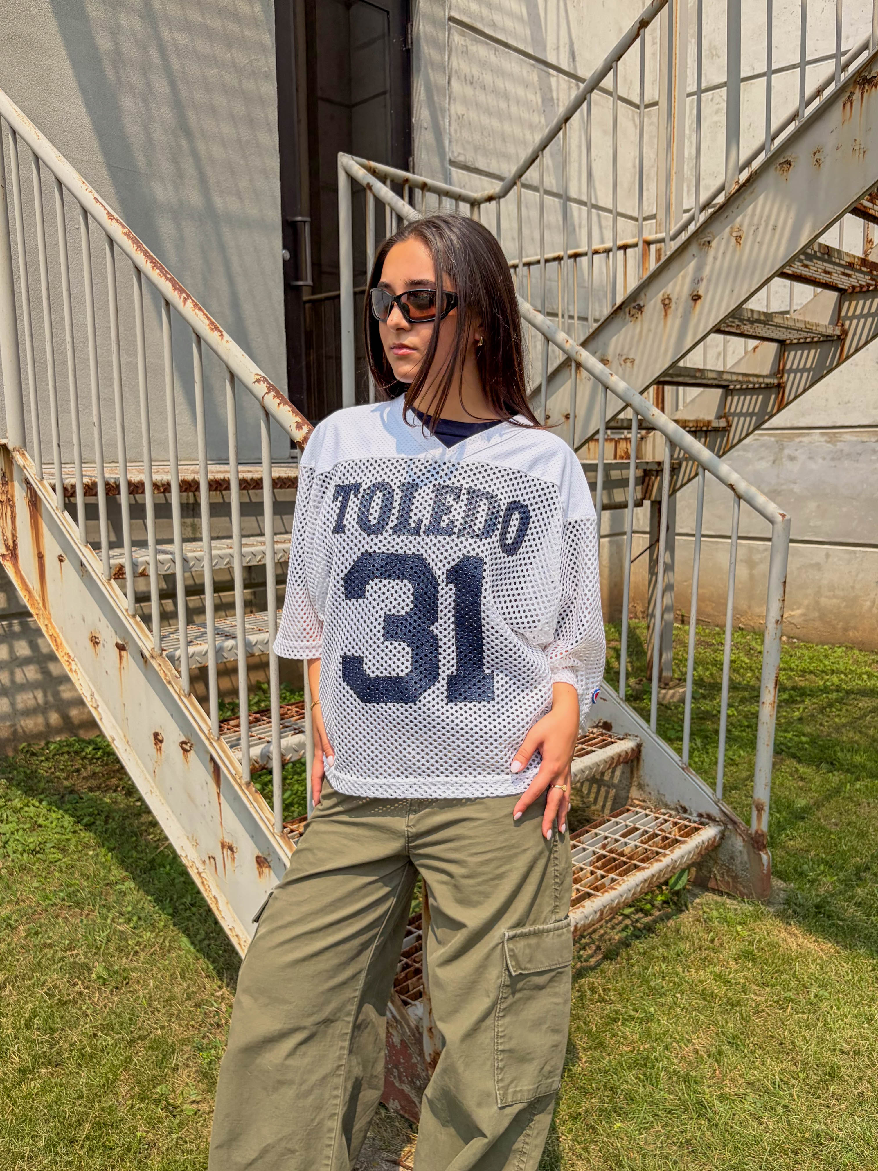 Vintage 80s/90s Toledo Rockets NCAA Champion Football Jersey Size Medium