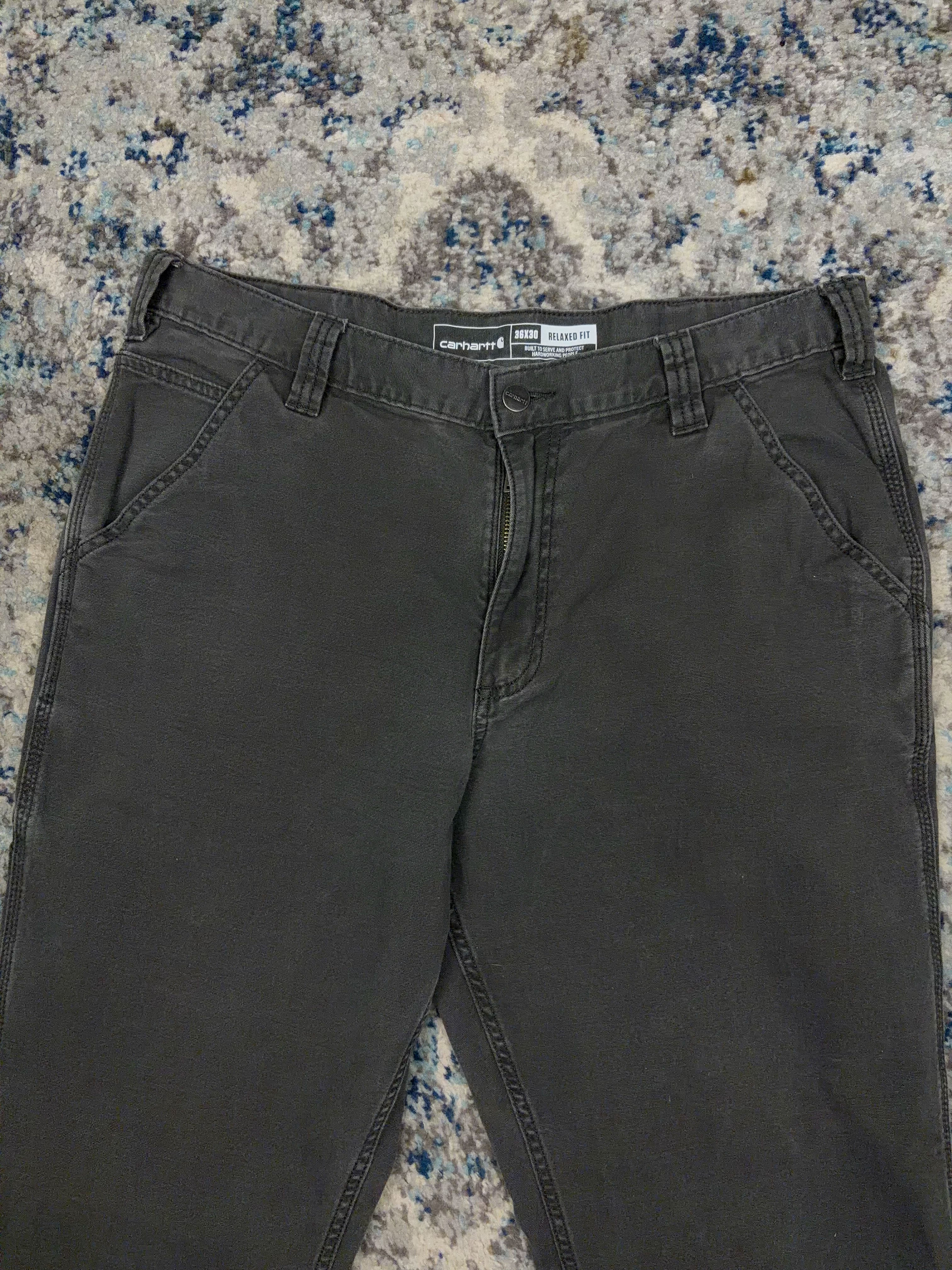 Carhartt Relaxed Fit Canvas Workwear Five Pocket Pants Size 35