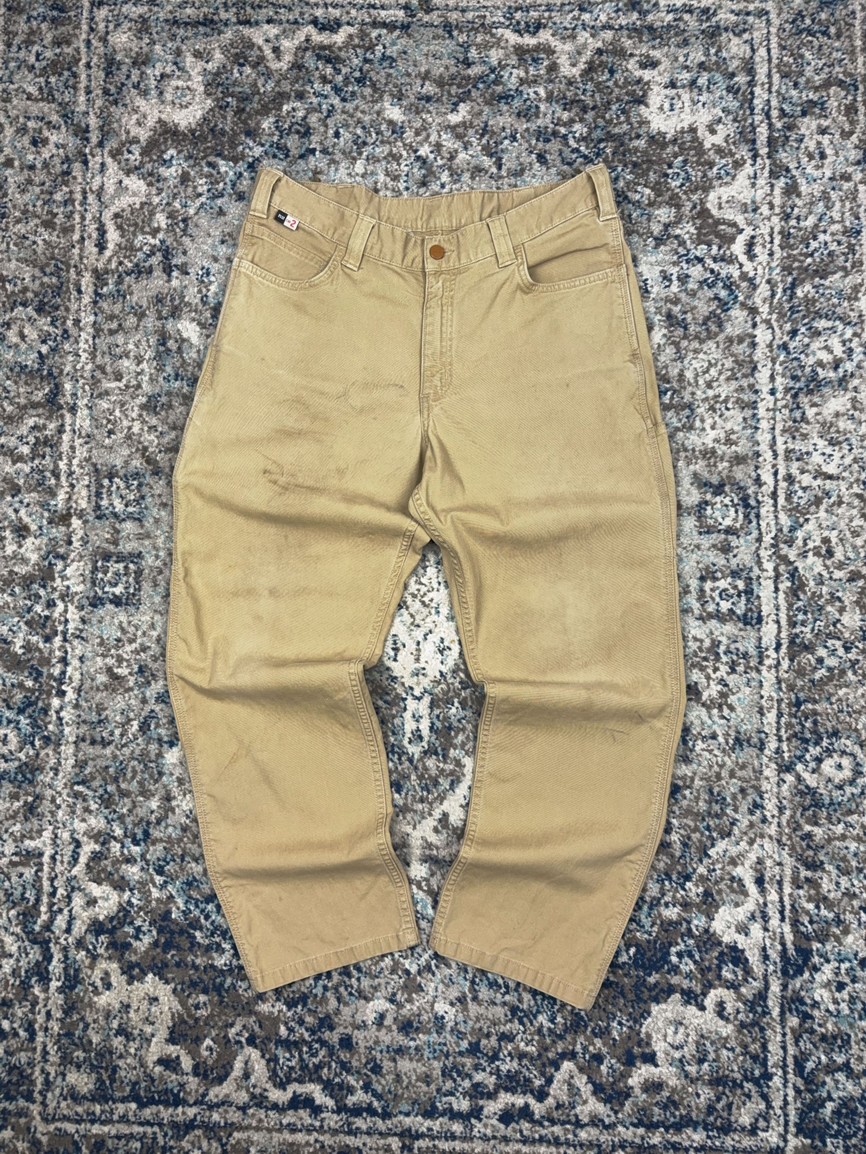 Vintage Carhartt FR Canvas Workwear Five Pocket Pants Size 35