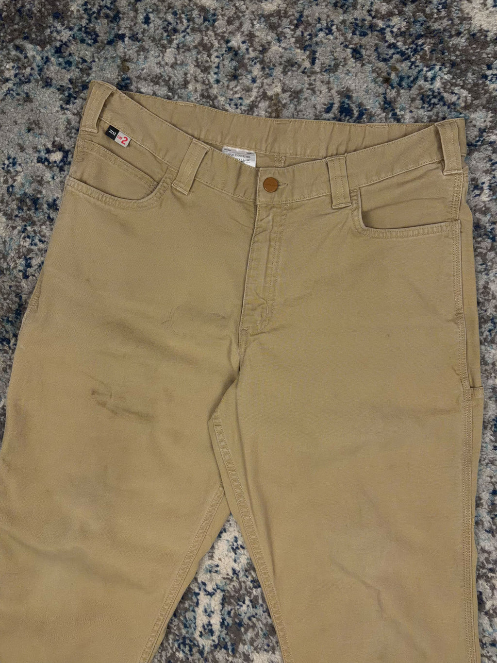 Vintage Carhartt FR Canvas Workwear Five Pocket Pants Size 35