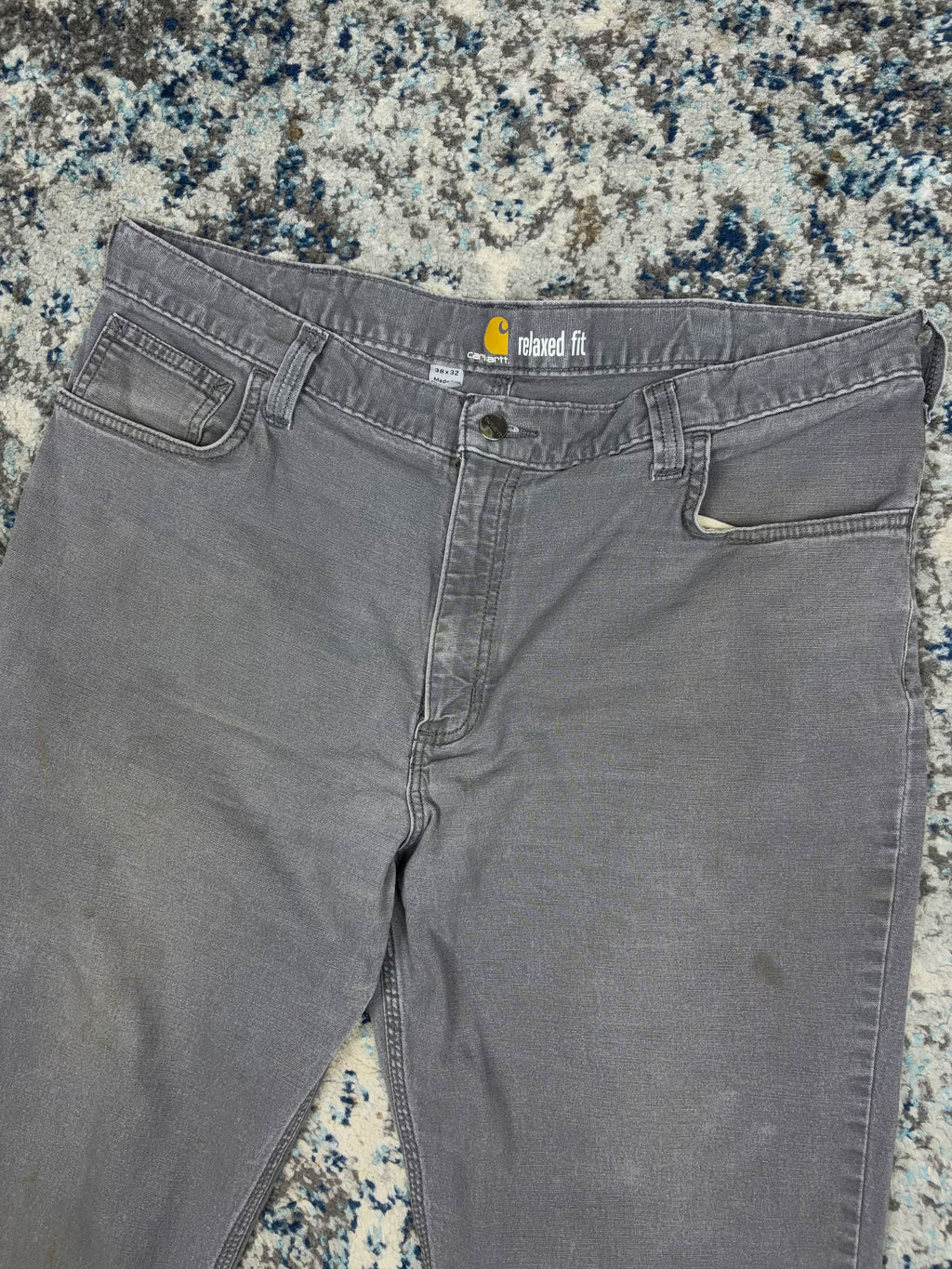 Vintage Carhartt Relaxed Fit Canvas Workwear Five Pocket Pants Size 36