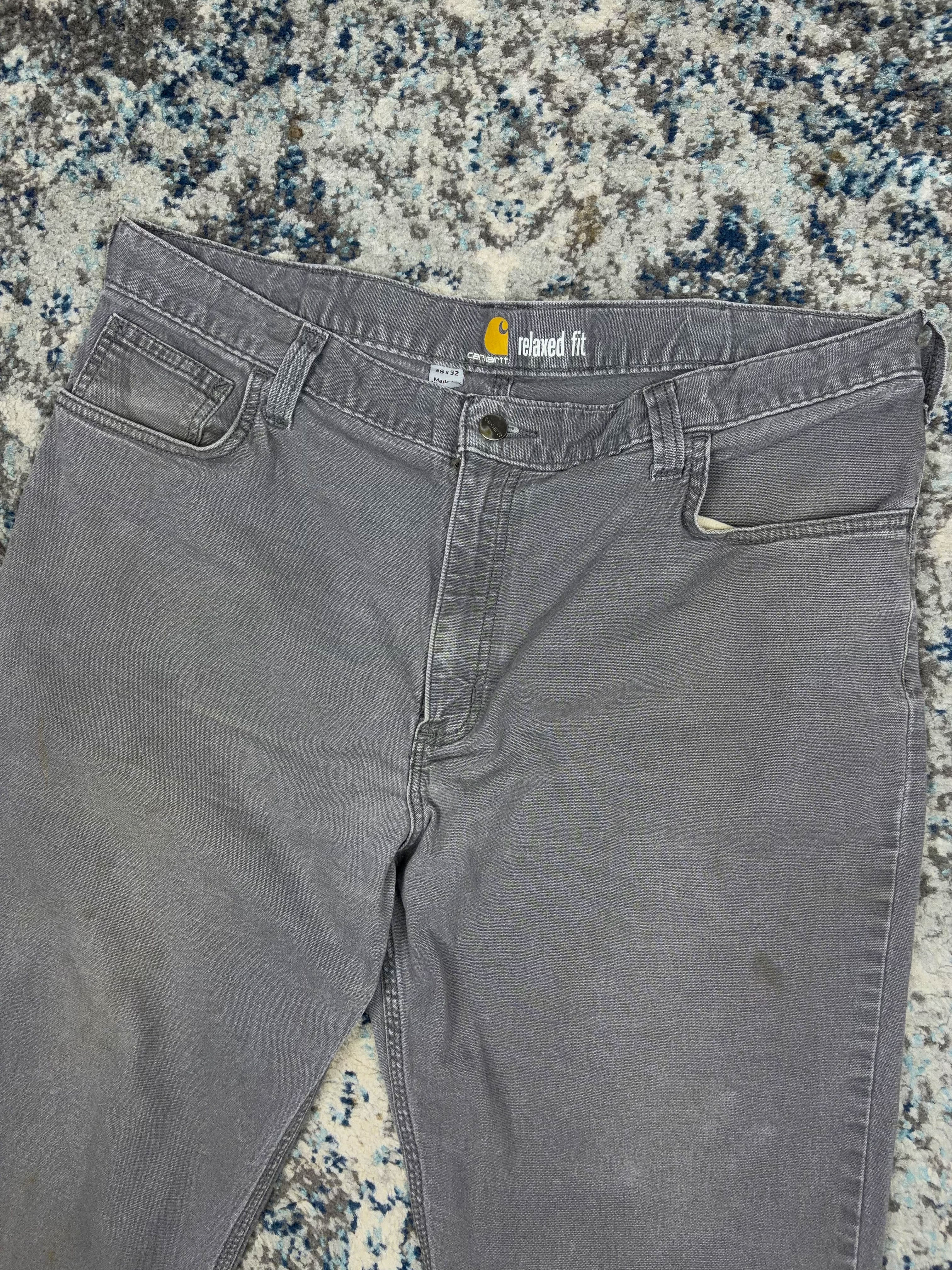 Vintage Carhartt Relaxed Fit Canvas Workwear Five Pocket Pants Size 36