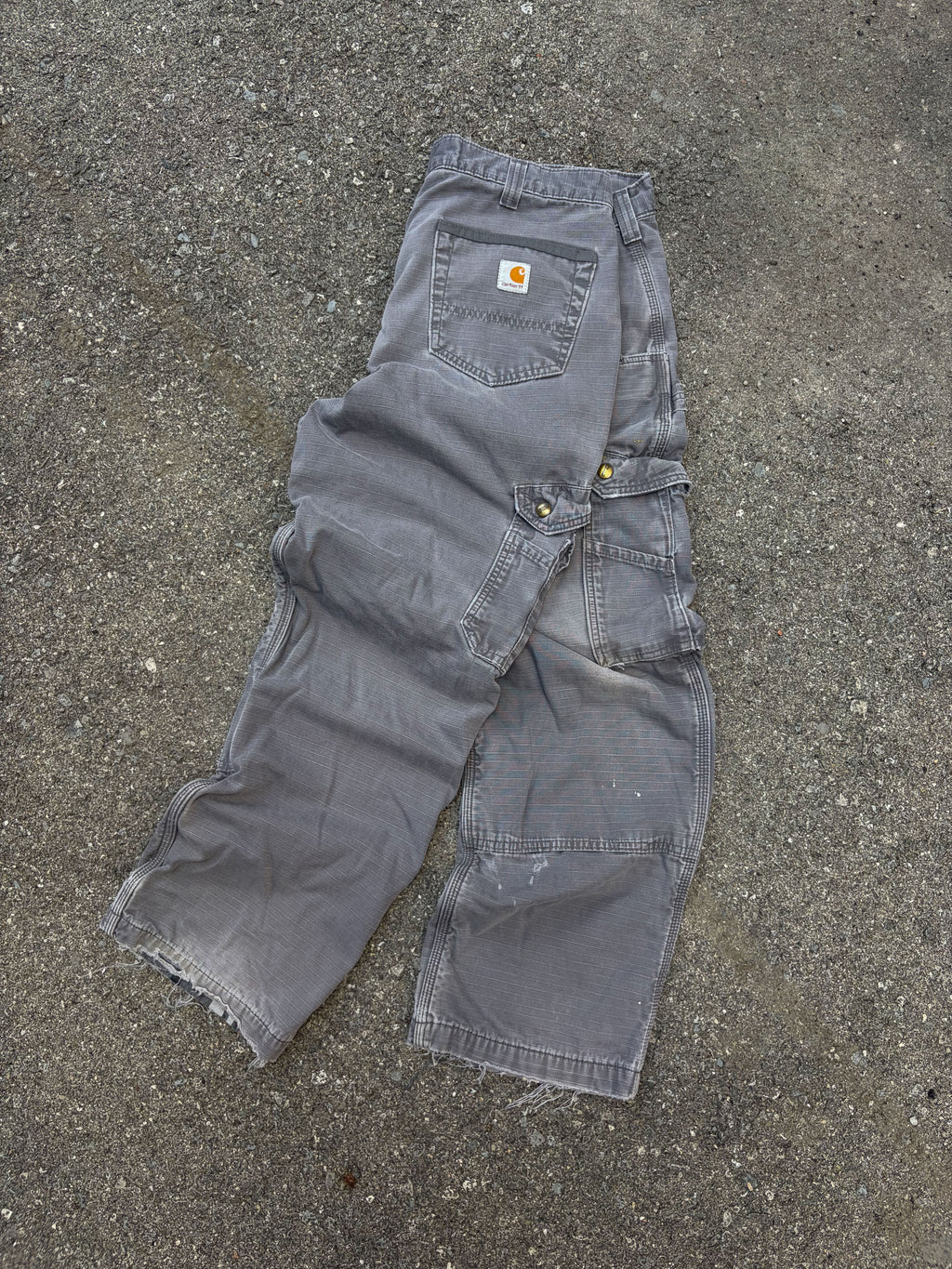 Vintage Carhartt Plaid Lined Ripstop Canvas Cargo Pants Size 37