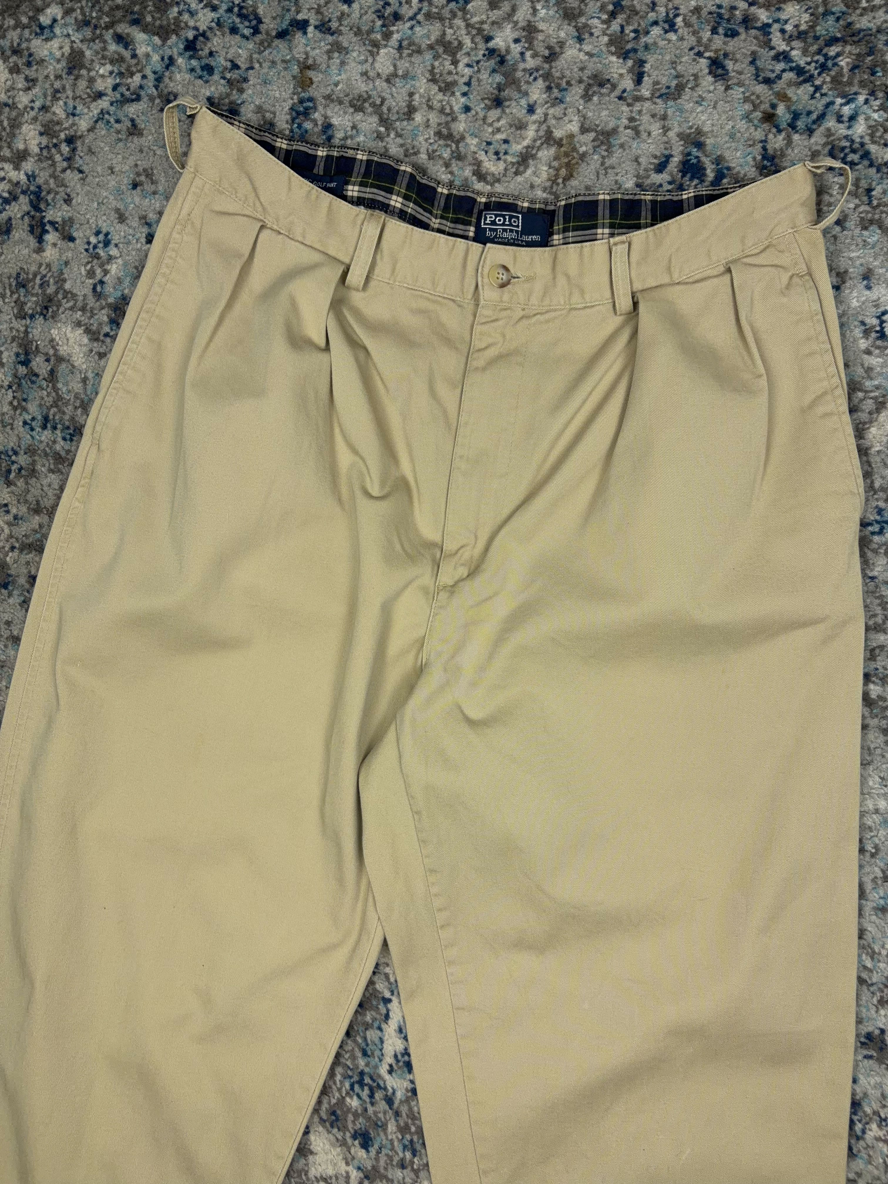 Vintage Polo Ralph Lauren The Classic Golf Trouser Pants Size 33