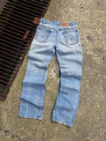 Vintage 90s Levis 517 Orange Tab Boot Cut Light Wash Denim Pants Size 30