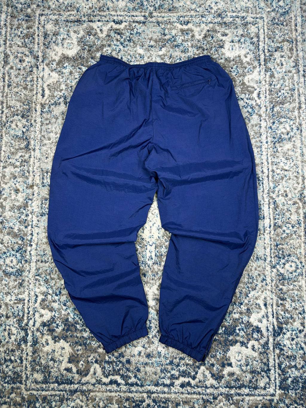 Vintage Nike Embroidered Tonal Swoosh Windbreaker Pants Size XL