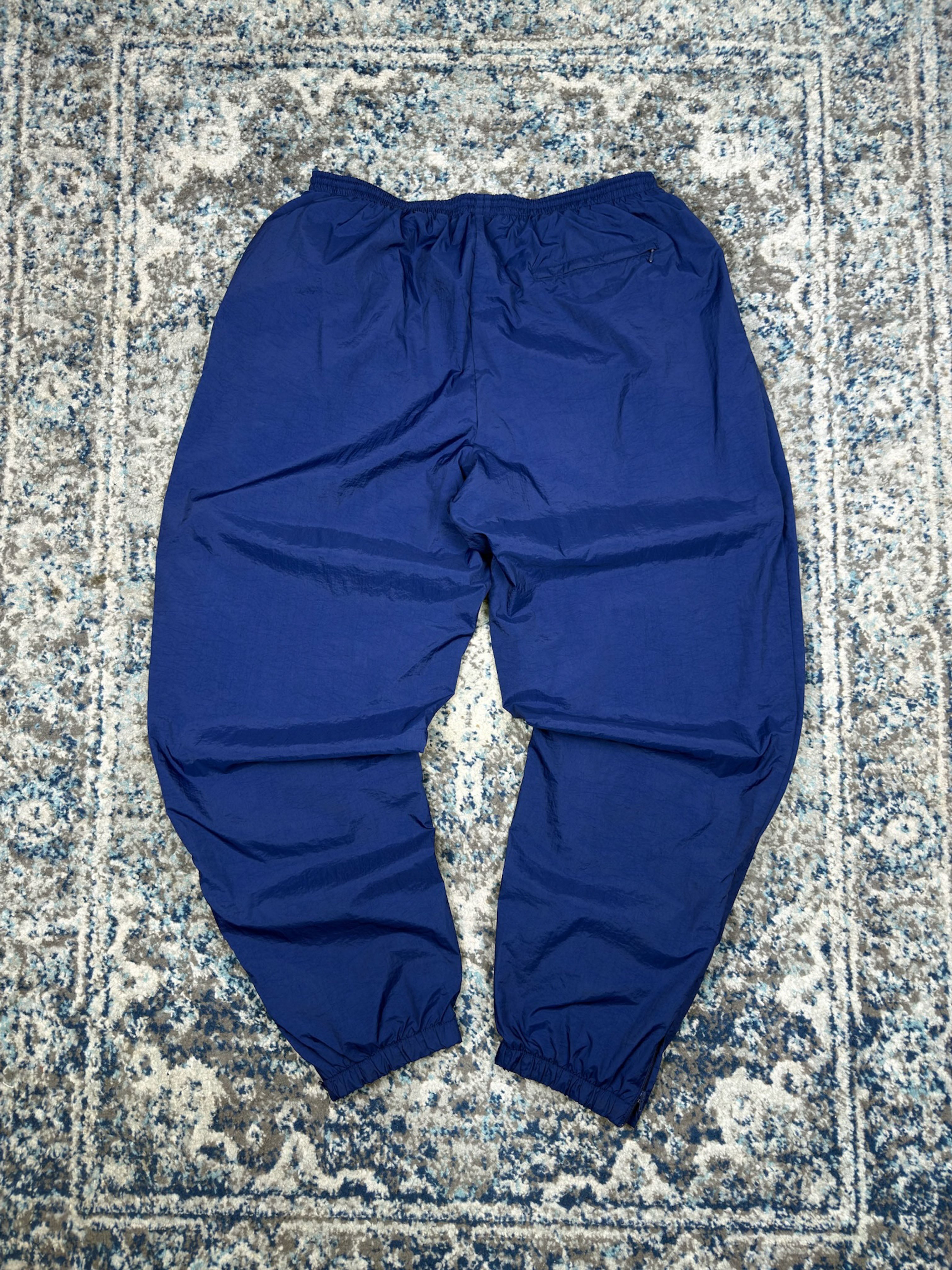 Vintage Nike Embroidered Tonal Swoosh Windbreaker Pants Size XL