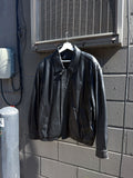 Roundtree & Yorke Lamb Skin Leather Bomber Jacket Size Large