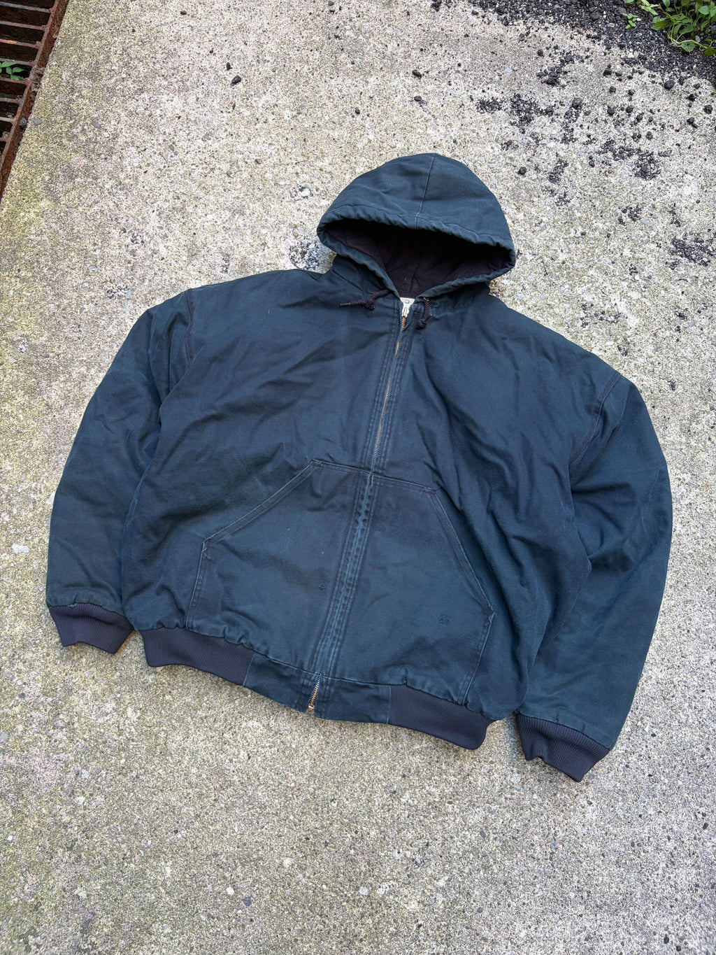 Vintage WearGuard Insulated Hooded Workwear Bomber Jacket Size XL