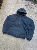 Vintage WearGuard Insulated Hooded Workwear Bomber Jacket Size XL