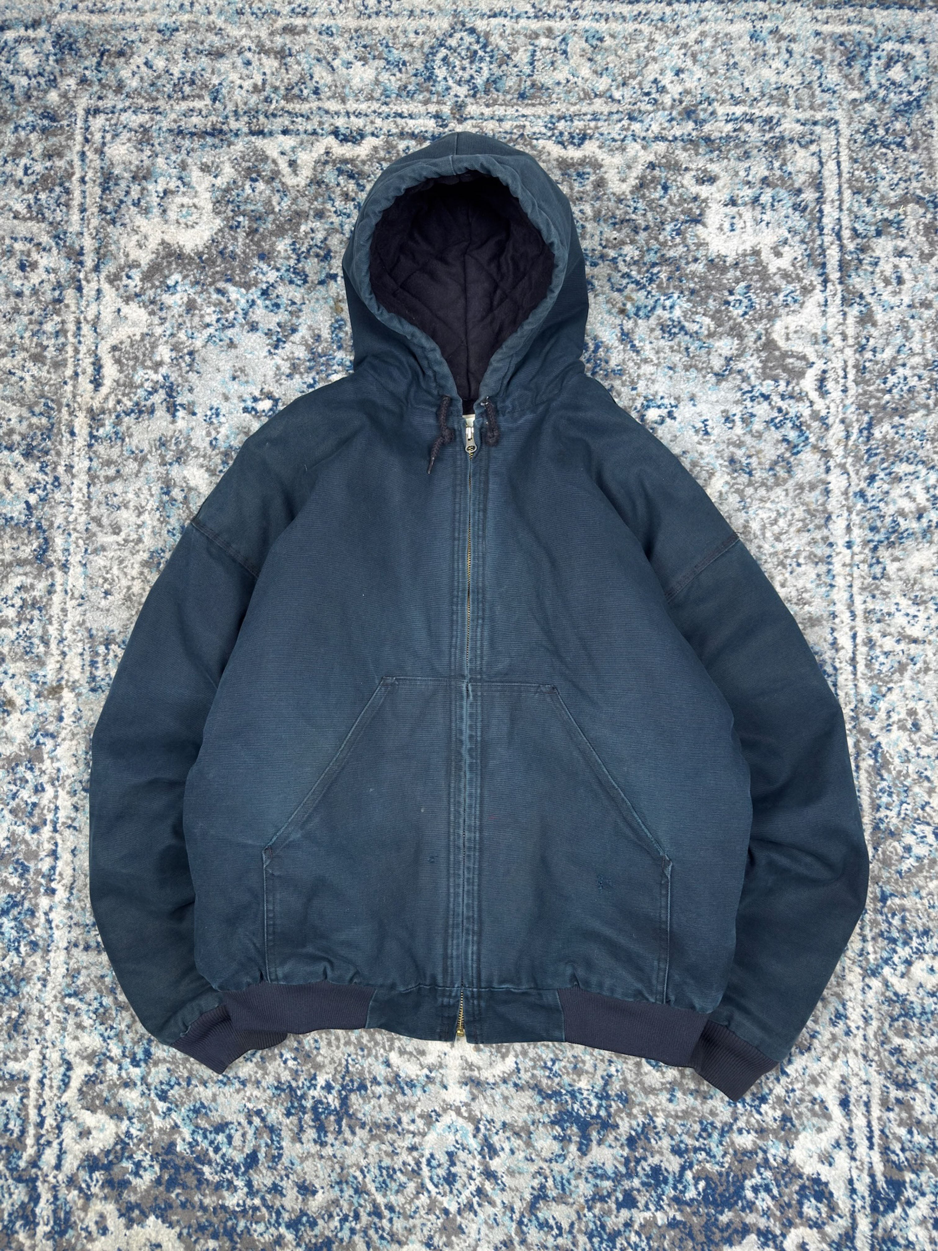 Vintage WearGuard Insulated Hooded Workwear Bomber Jacket Size XL