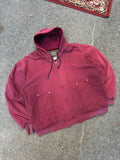 Vintage Hired Hand Thermal Lined Hooded Workwear Bomber Jacket Size XL