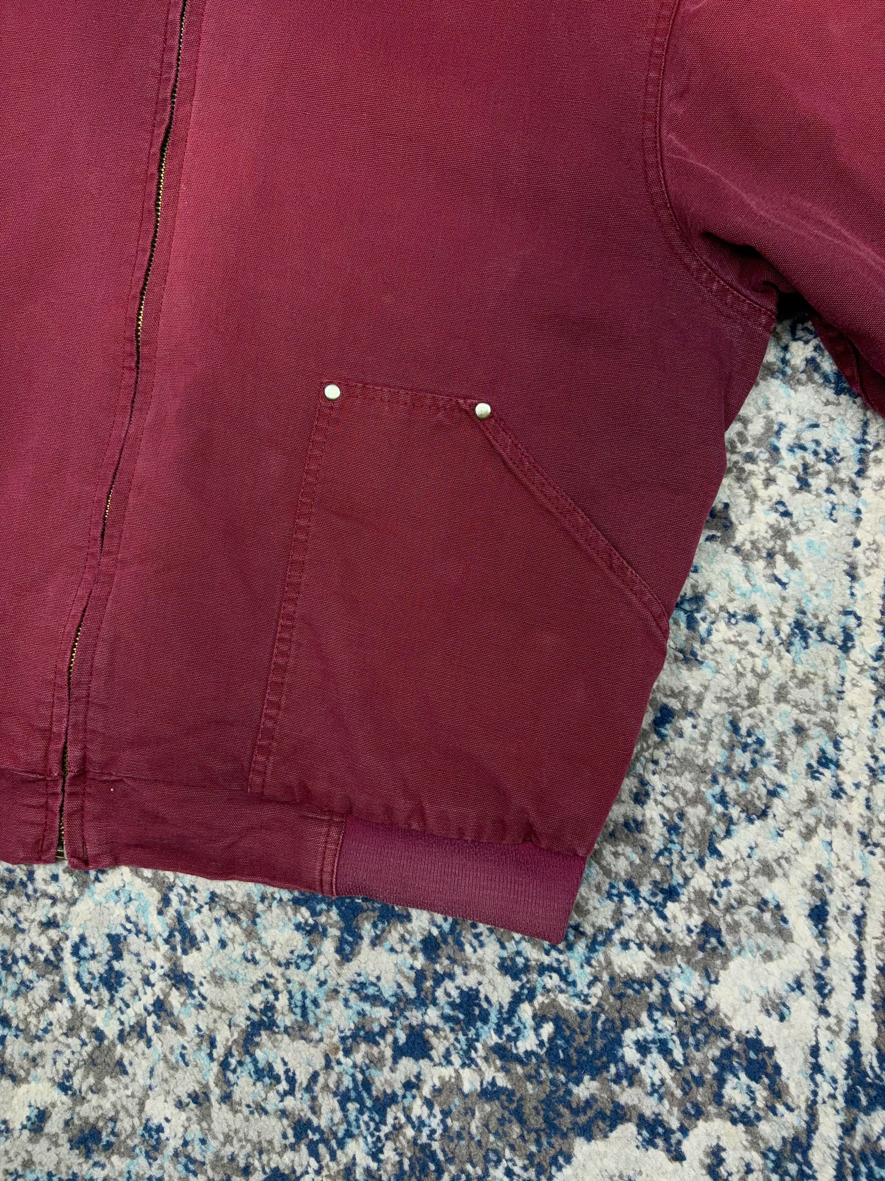 Vintage Hired Hand Thermal Lined Hooded Workwear Bomber Jacket Size XL
