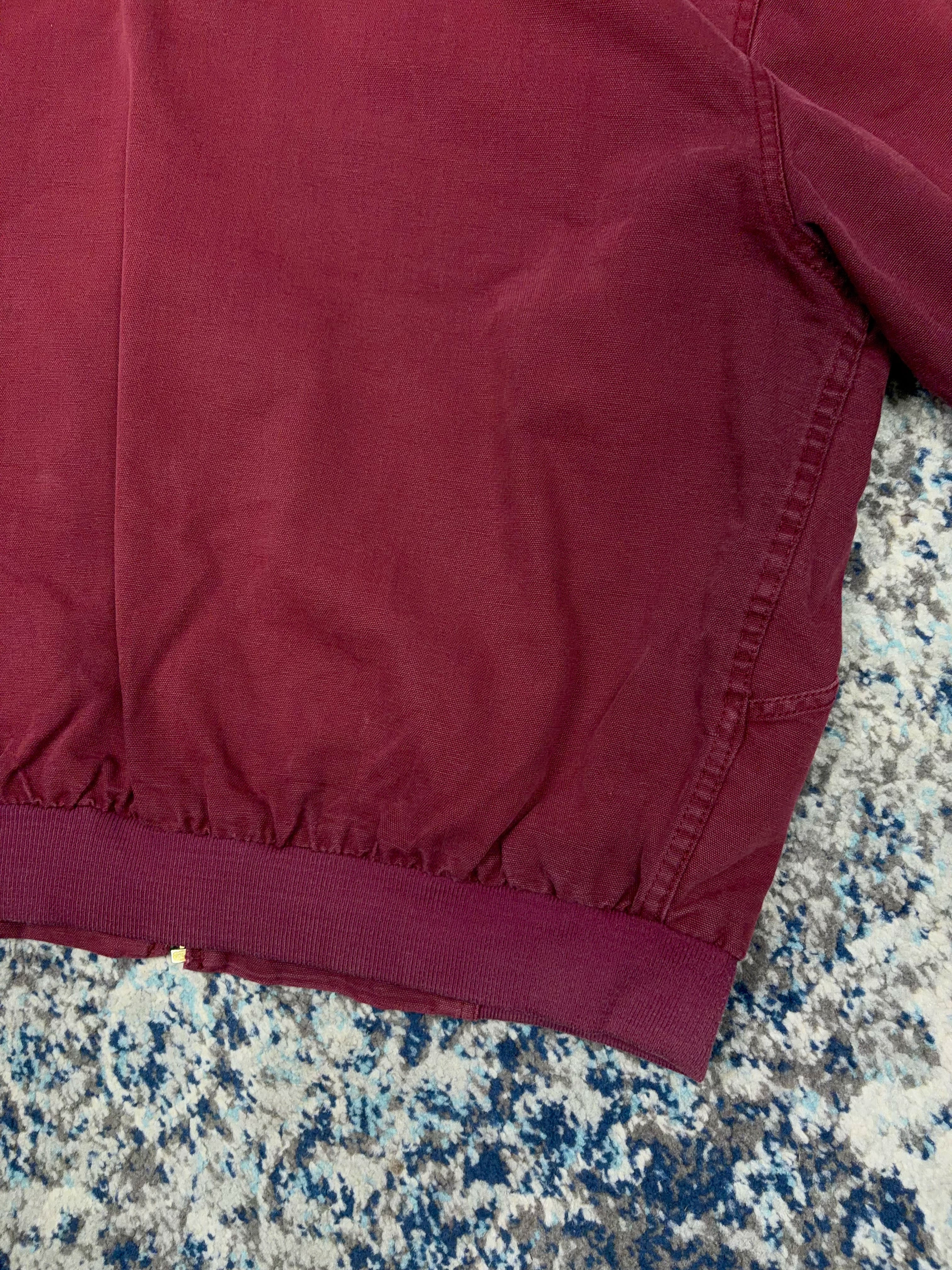 Vintage Hired Hand Thermal Lined Hooded Workwear Bomber Jacket Size XL