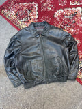 Vintage Couture By J. Park Lamb Leather Bomber Jacket Size Medium