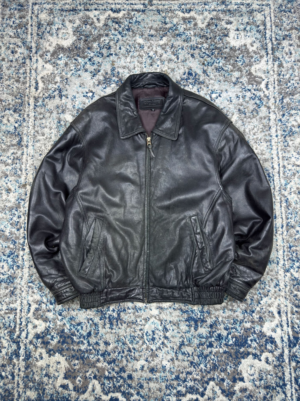 Vintage Couture By J. Park Lamb Leather Bomber Jacket Size Medium