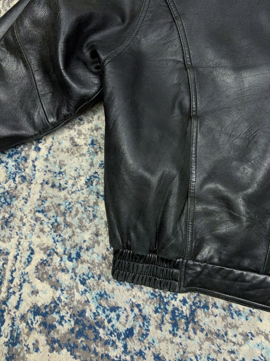 Vintage Couture By J. Park Lamb Leather Bomber Jacket Size Medium