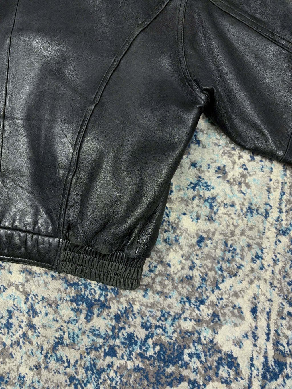 Vintage Couture By J. Park Lamb Leather Bomber Jacket Size Medium