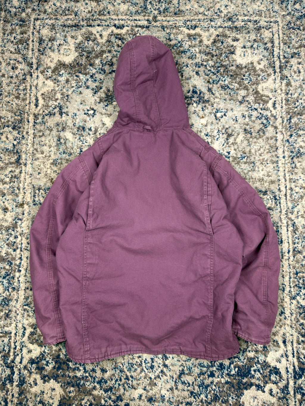 Vintage C.S. Smith Workwear Sherpa Lined Hooded Jacket Size XL YOUTH