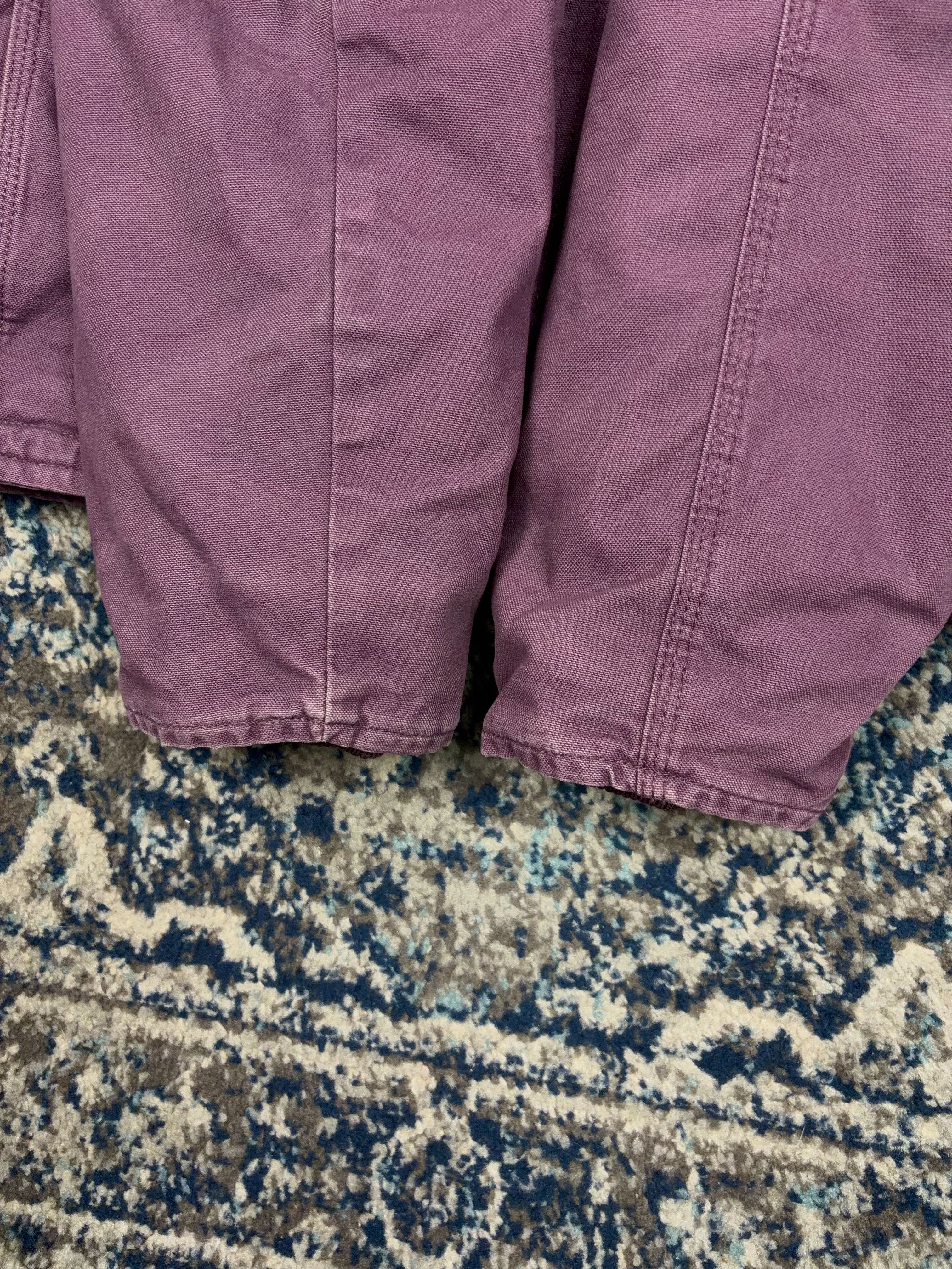 Vintage C.S. Smith Workwear Sherpa Lined Hooded Jacket Size XL YOUTH