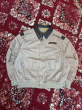 Vintage The Cockpit Canvas Flight Bomber Jacket Size Large