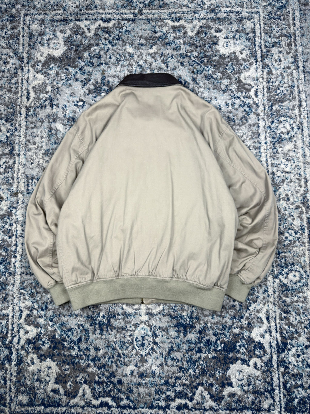 Vintage The Cockpit Canvas Flight Bomber Jacket Size Large