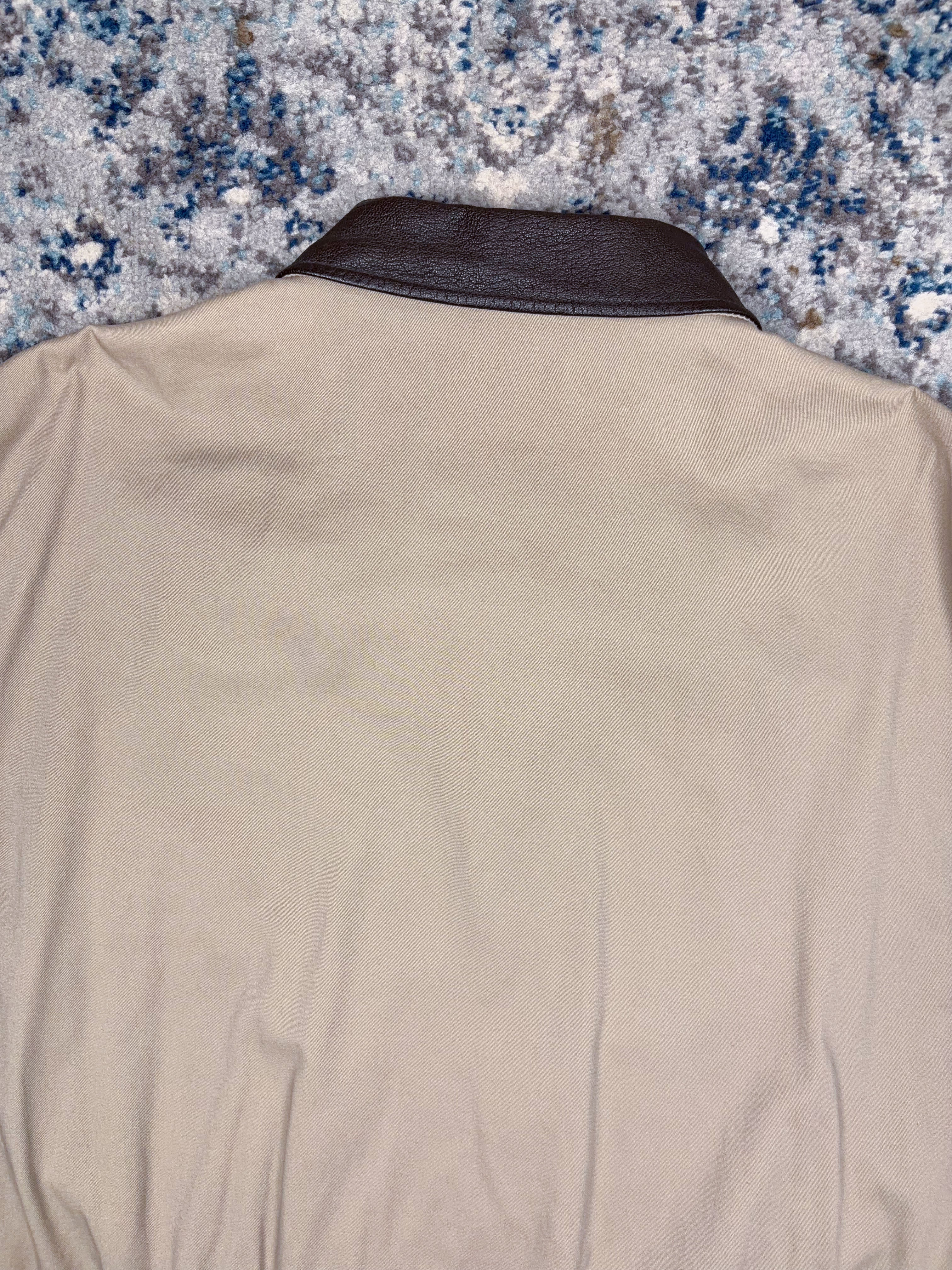 Vintage The Cockpit Canvas Flight Bomber Jacket Size Large