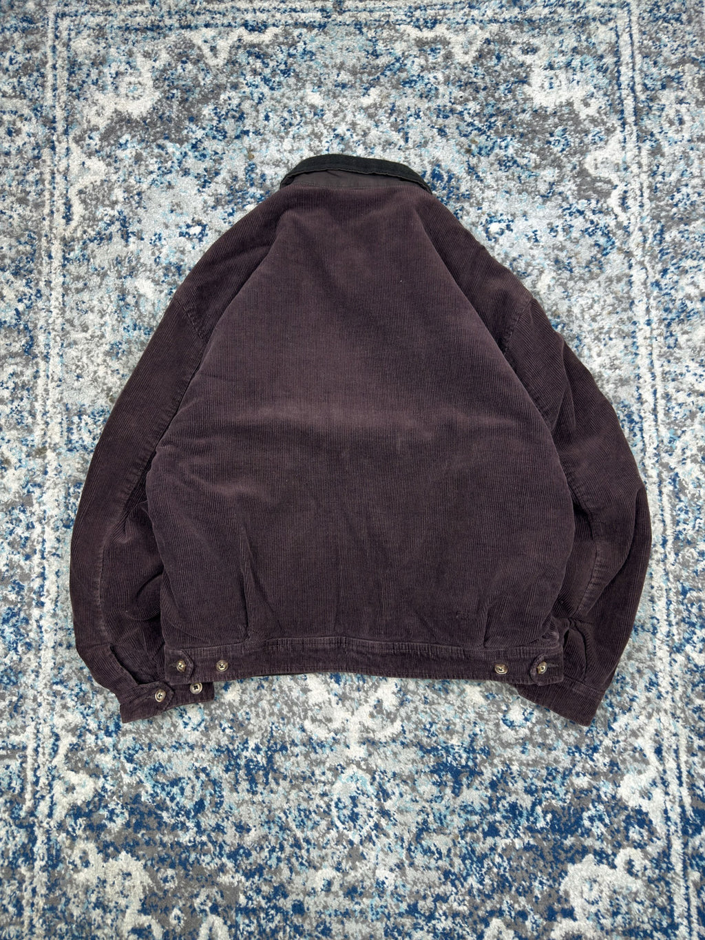 Vintage 90s Gap Plaid Lined Corduroy Bomber Jacket Size Medium