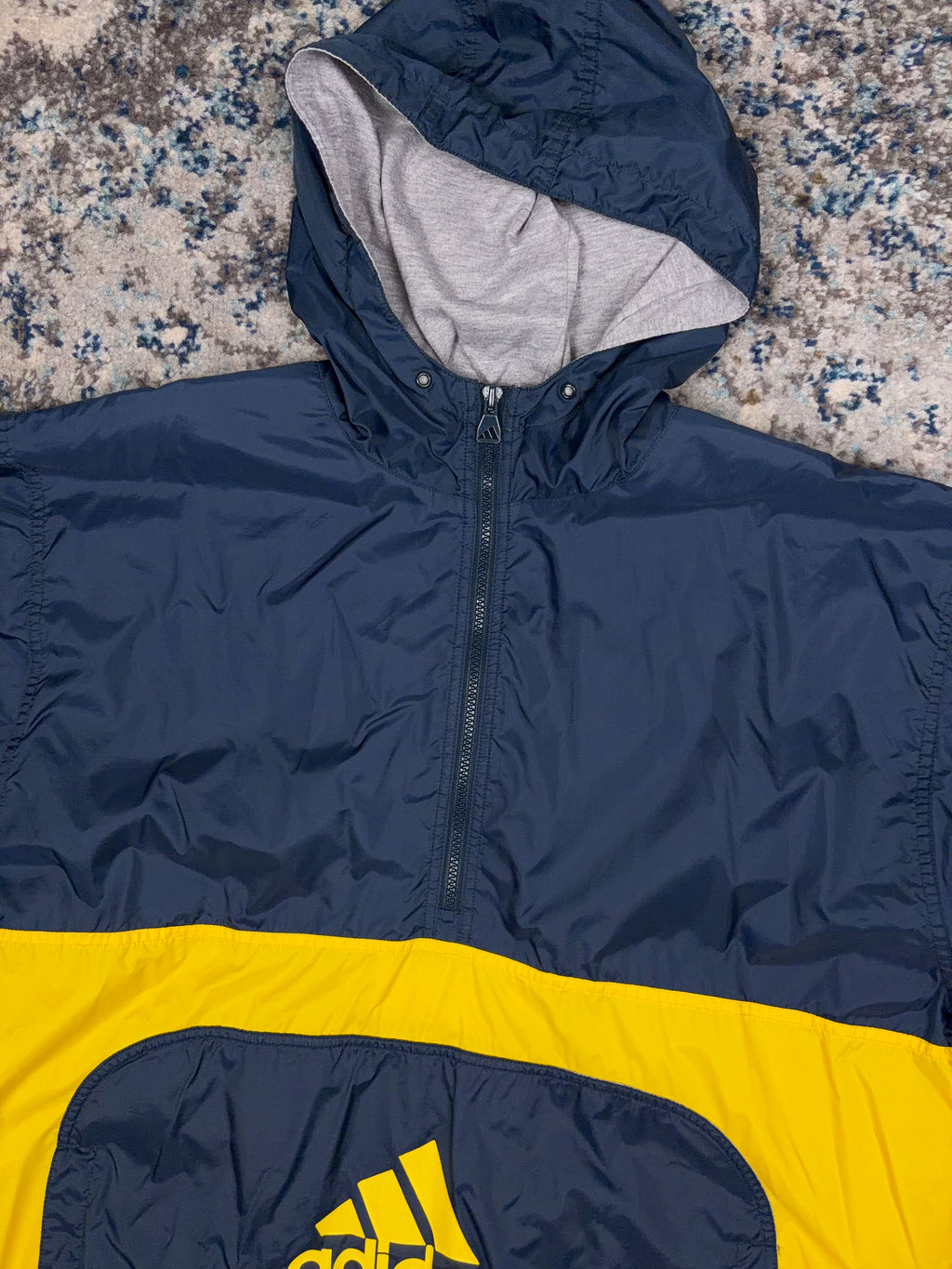 Vintage Adidas 1/2 Zip Pullover Anorak Windbreaker Jacket Size XL
